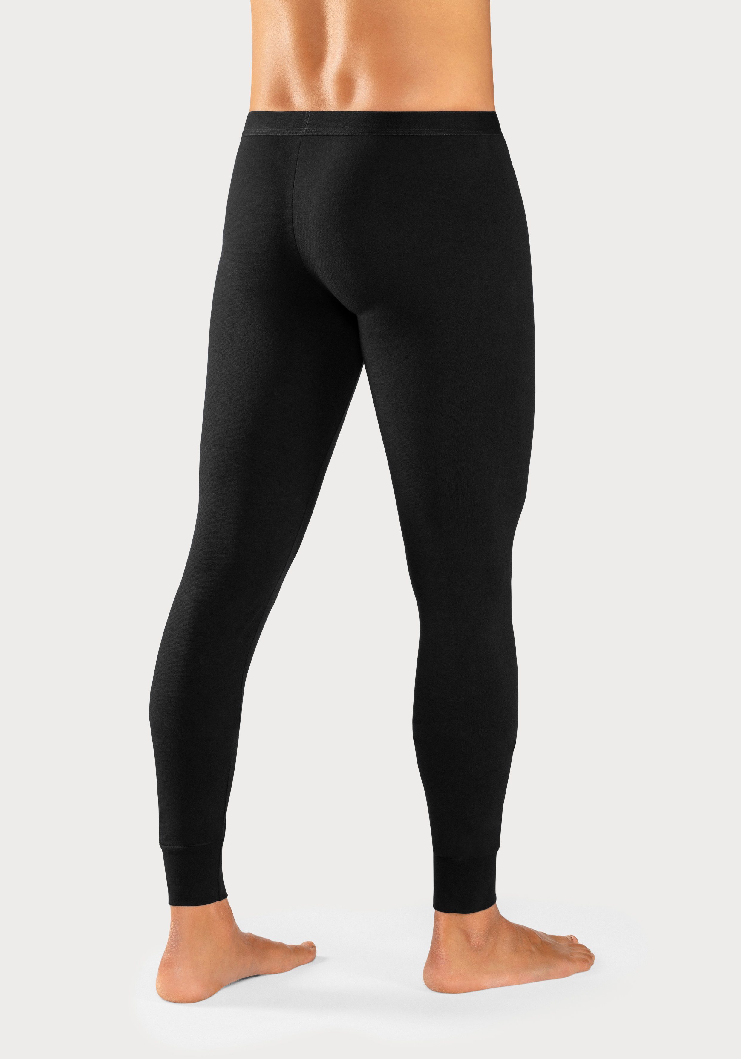 H.I.S Lange onderbroek met boord onder aan de pijpen (set 2 stuks)