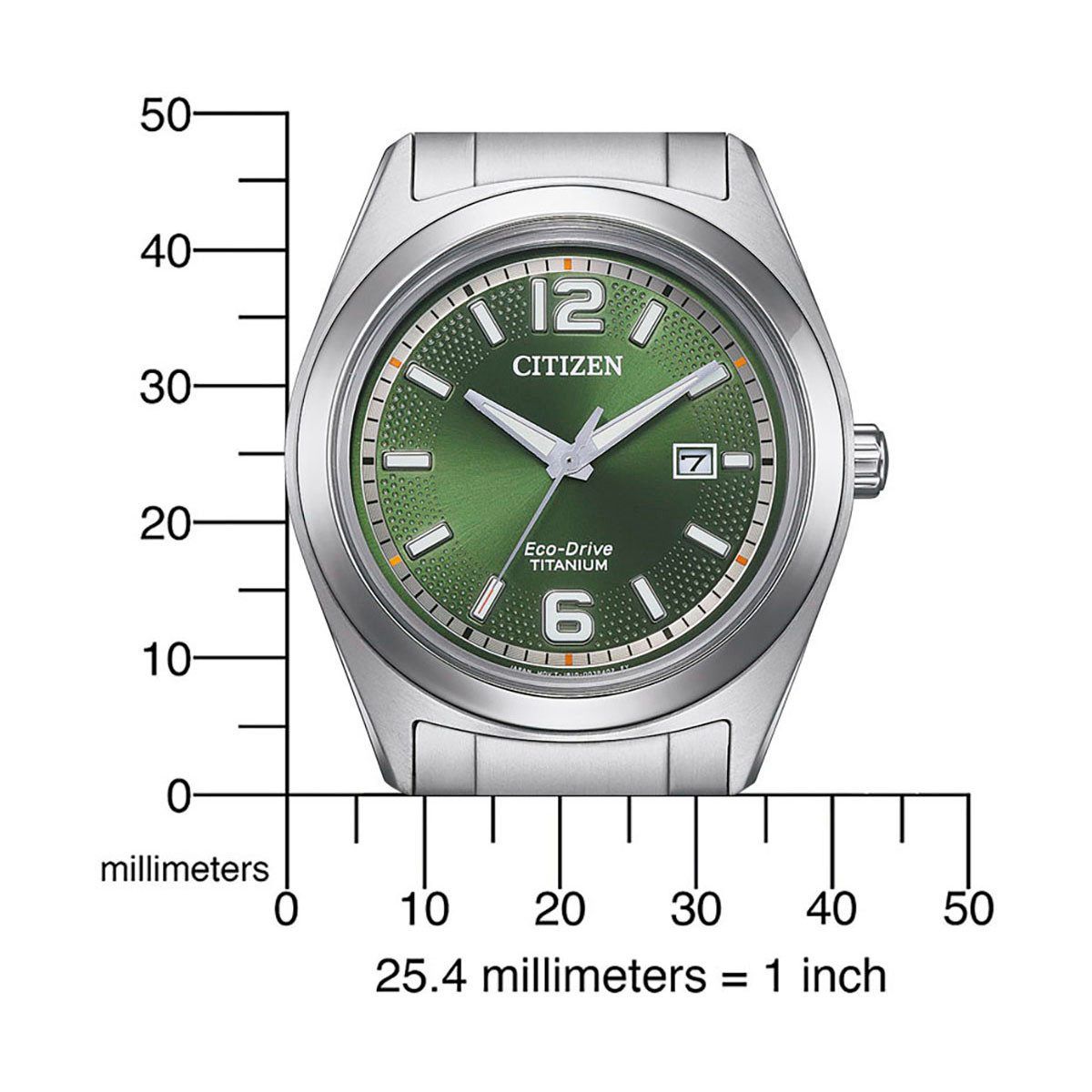 Citizen Solarhorloge AW1641-81L Polshorloge, herenhorloge, titanium, datum