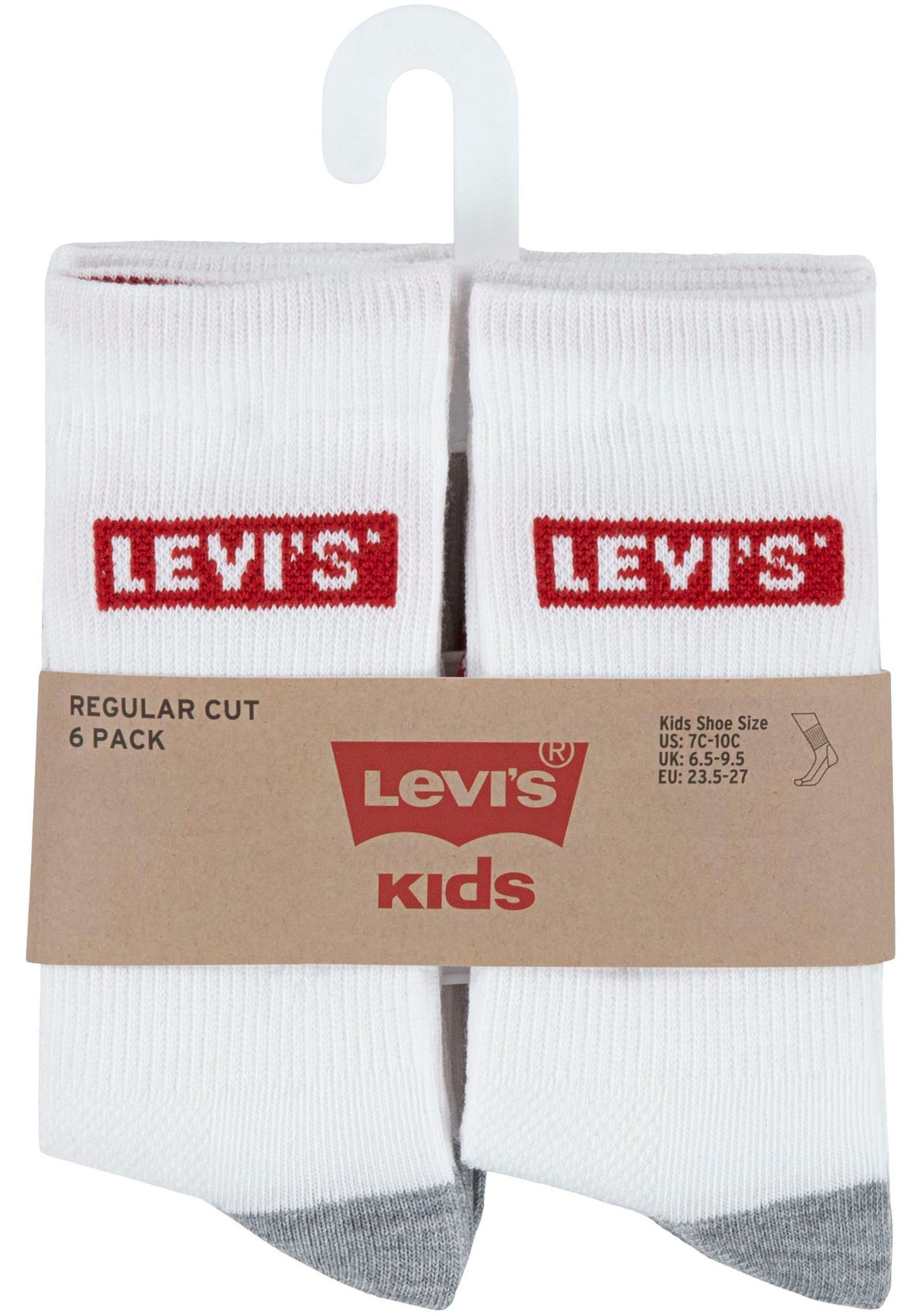 Levi's Kidswear Sokken LHN BOX TAB HIGH CUT 6PK (set, 6 paar)