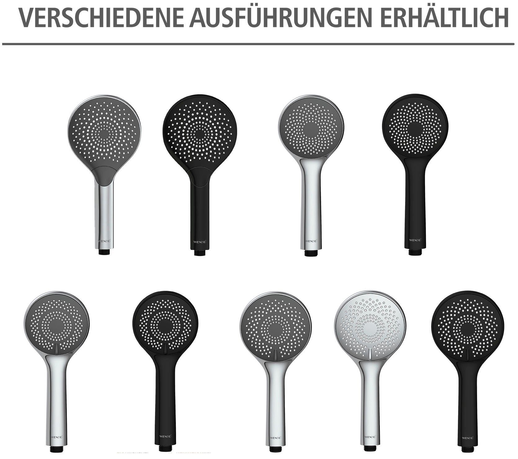 WENKO Handsproeier Watersaving Chroom, Ø 12 cm (1-delig)