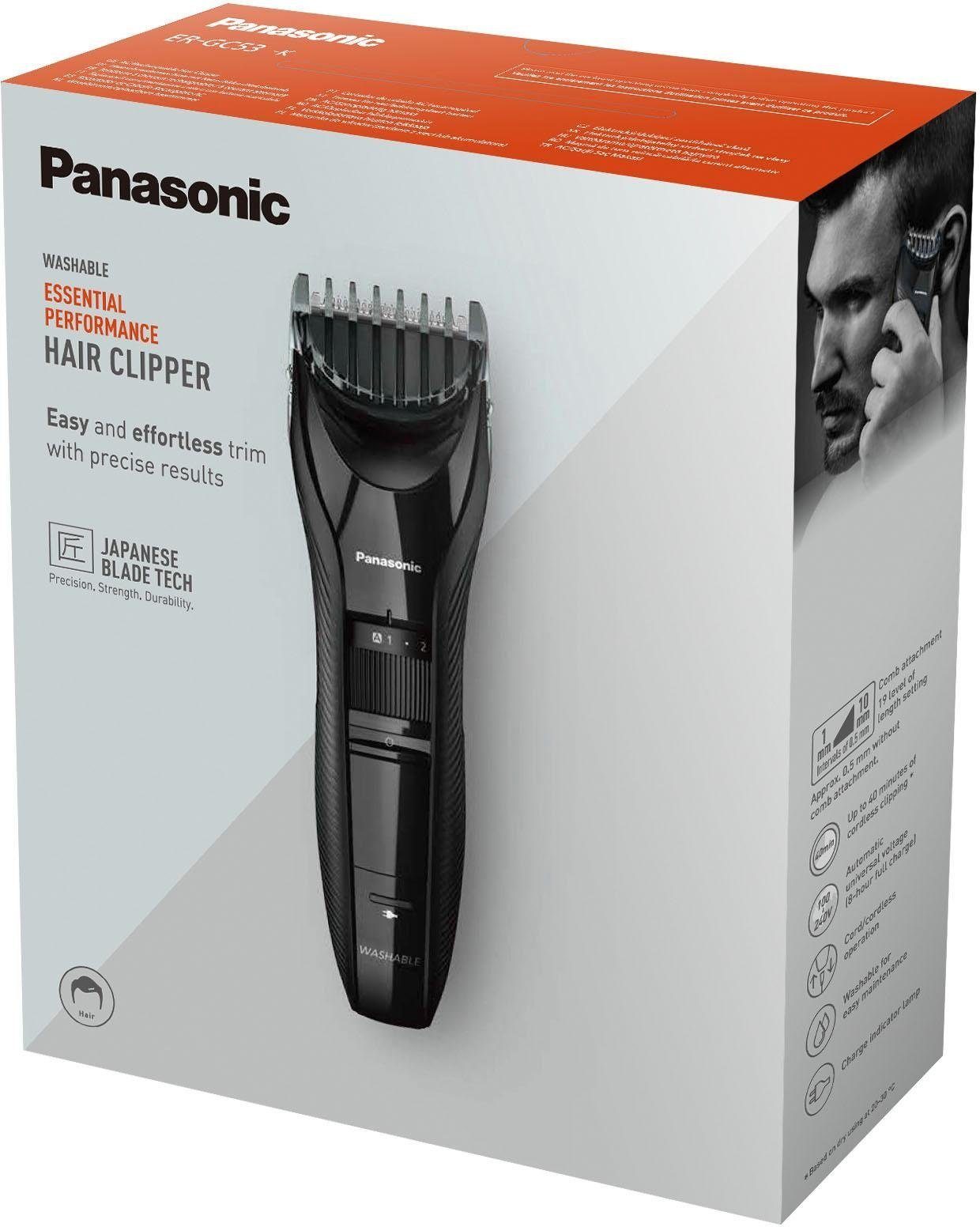 Panasonic Tondeuse ER-GC53-K503 19 snijlengten
