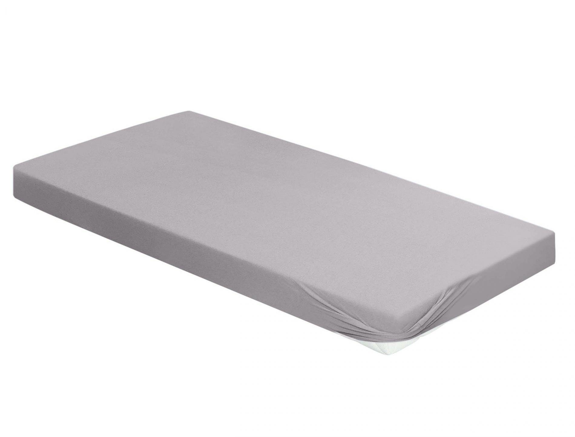 Irisette Hoeslaken Orion 9 zachte frotté stretch, voor matrassen tot 25 cm hoogte (1 stuk) hoeslakens zilver(kleur)