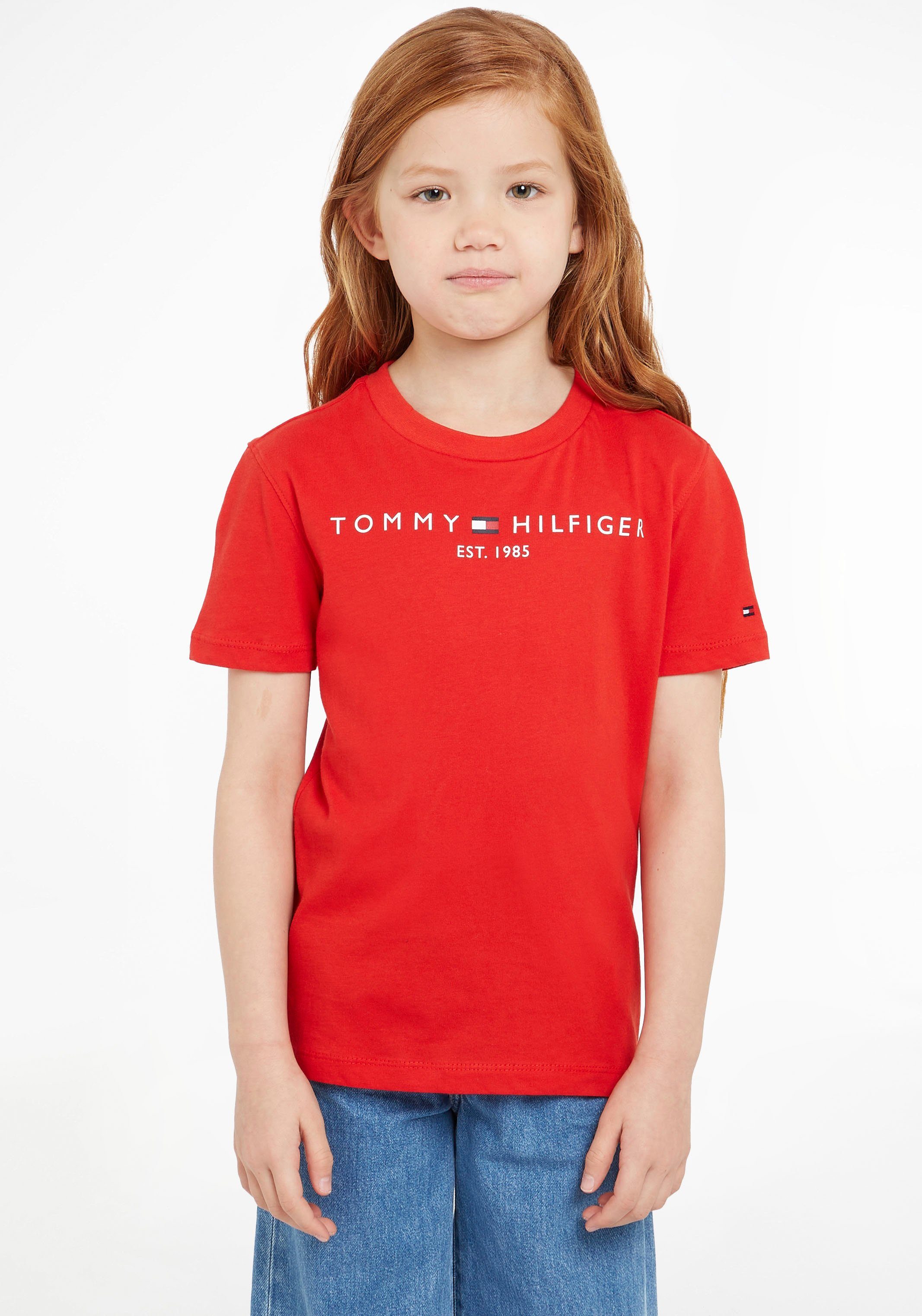 Tommy Hilfiger T-shirt ESSENTIAL TEE Kinderen Kids Junior MiniMe, voor jongens en meisjes