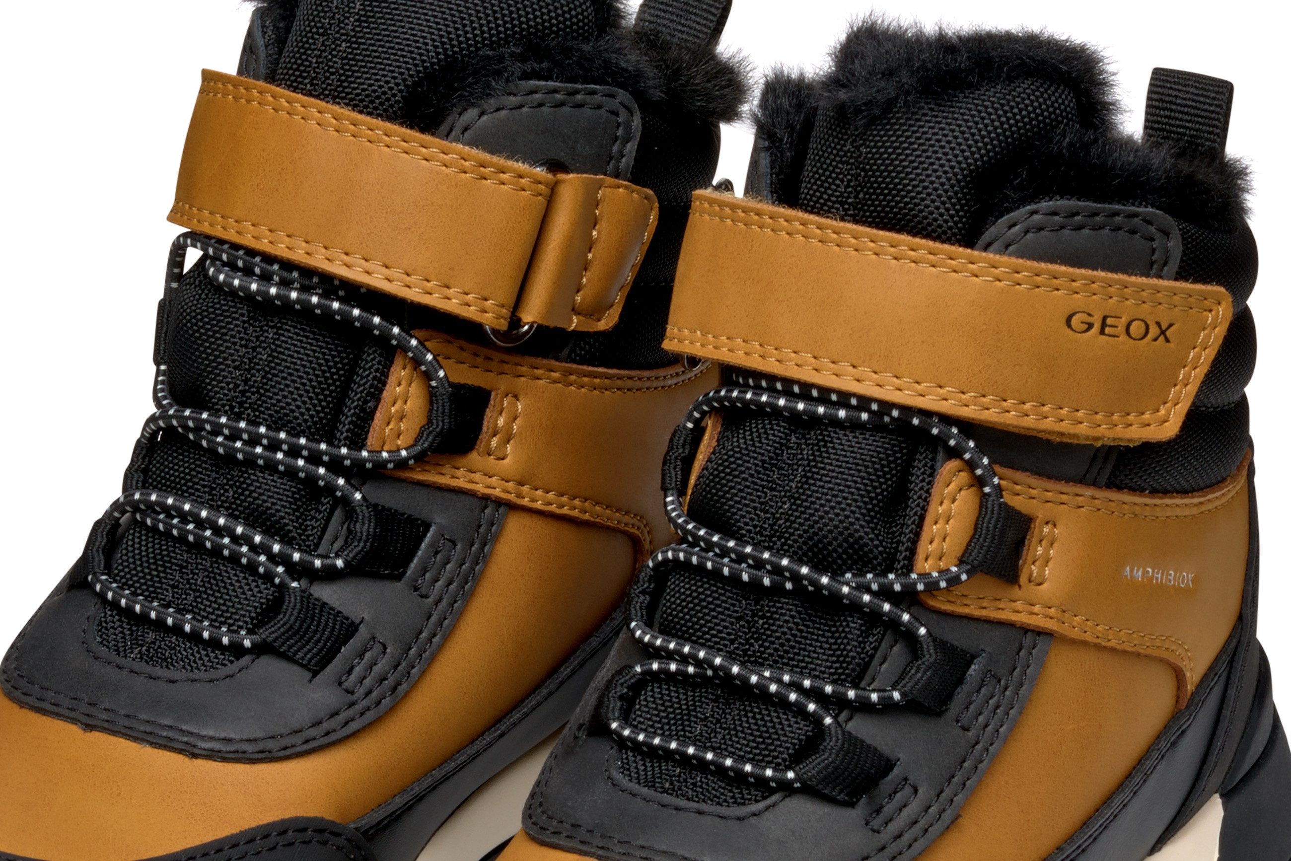 Geox Winterlaarzen J TREKKYUP BOY B ABX Klittenbandlaarzen, sneeuwlaarzen, winterlaarzen met klittenband