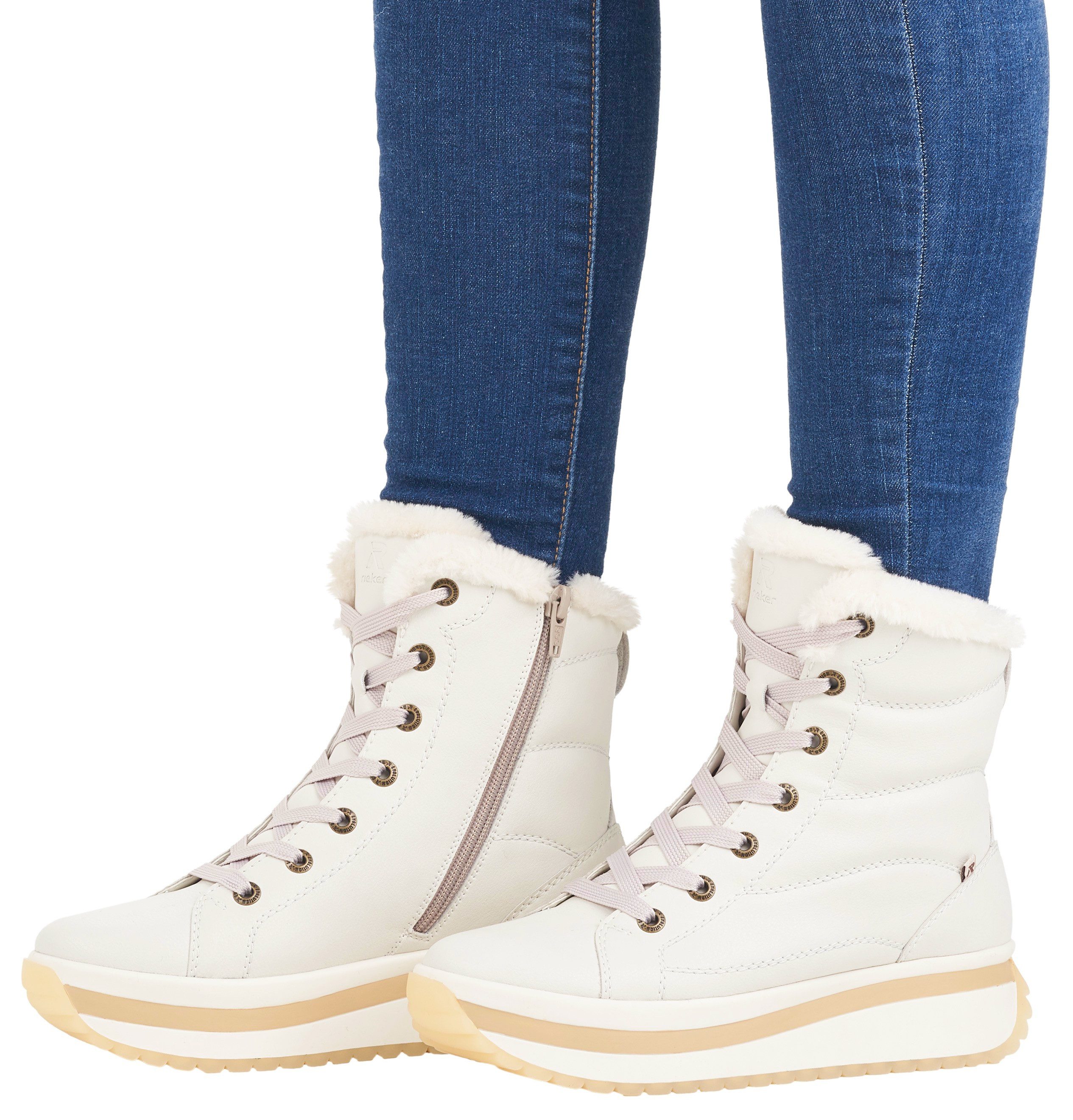 Rieker EVOLUTION Winterlaarzen , veterschoenen, enkellaars met praktische binnenrits