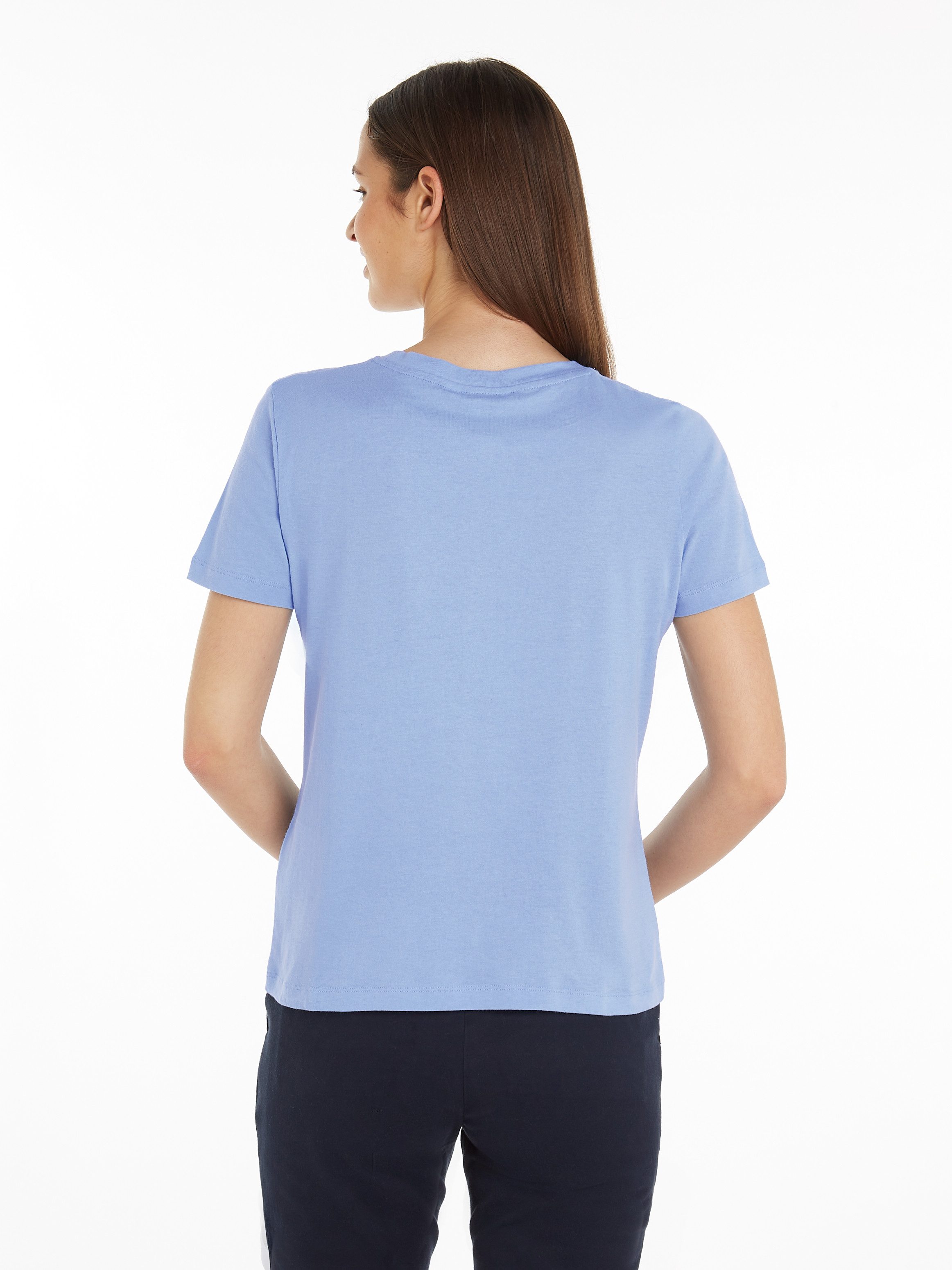 Tommy Hilfiger T-shirt REG CORP LOGO C-NK SS met een logo-opschrift