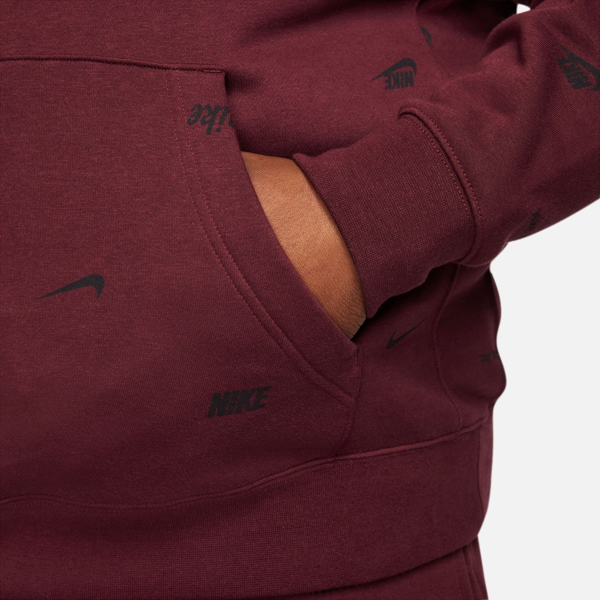 Nike Sportswear Hoodie CLUB FLEECE+ MEN'S ALLOVER PRINT PULLOVER HOODIE