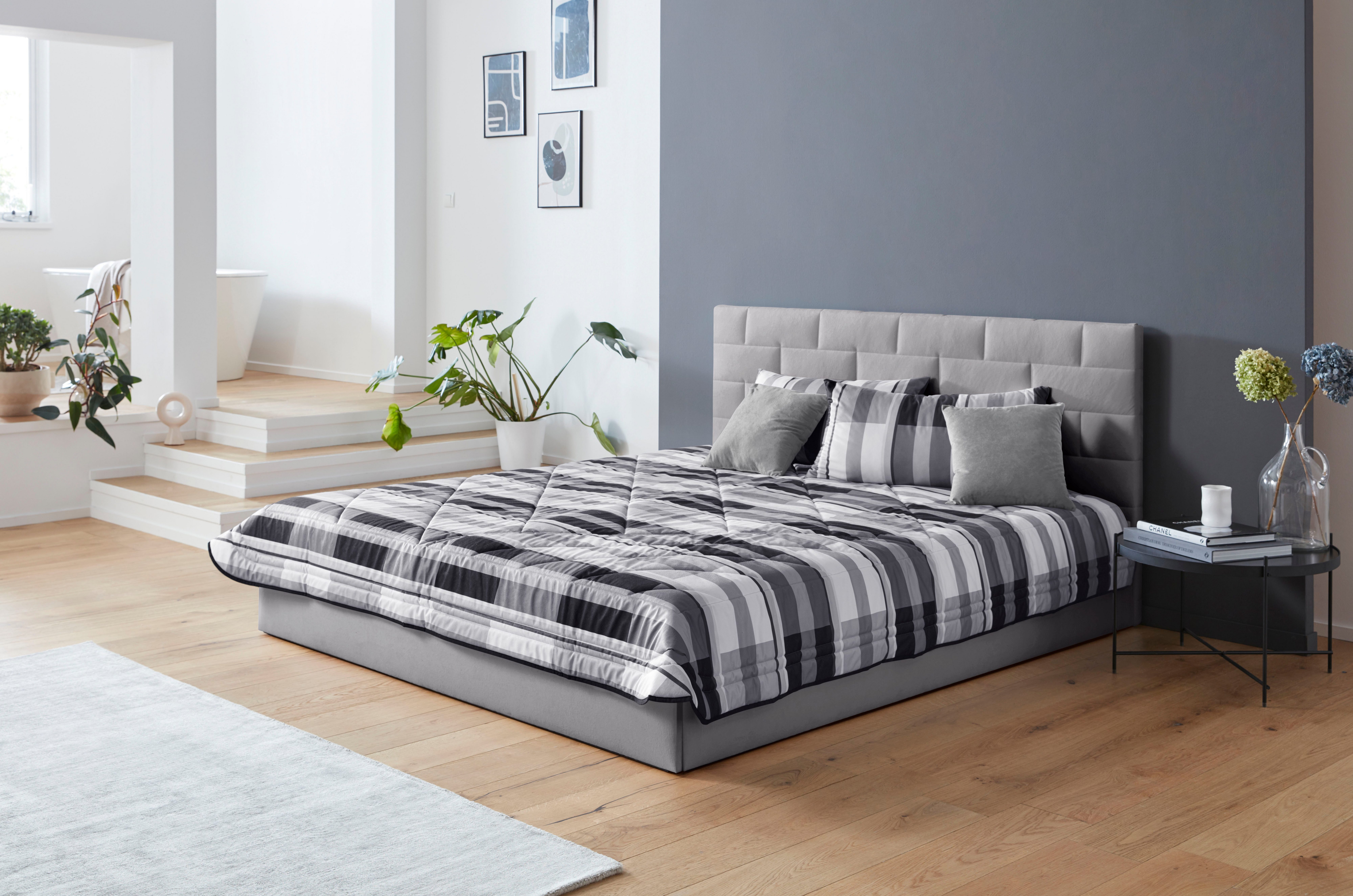 Westfalia Polsterbetten Gestoffeerd bed met bedkist bij uitvoering met matras