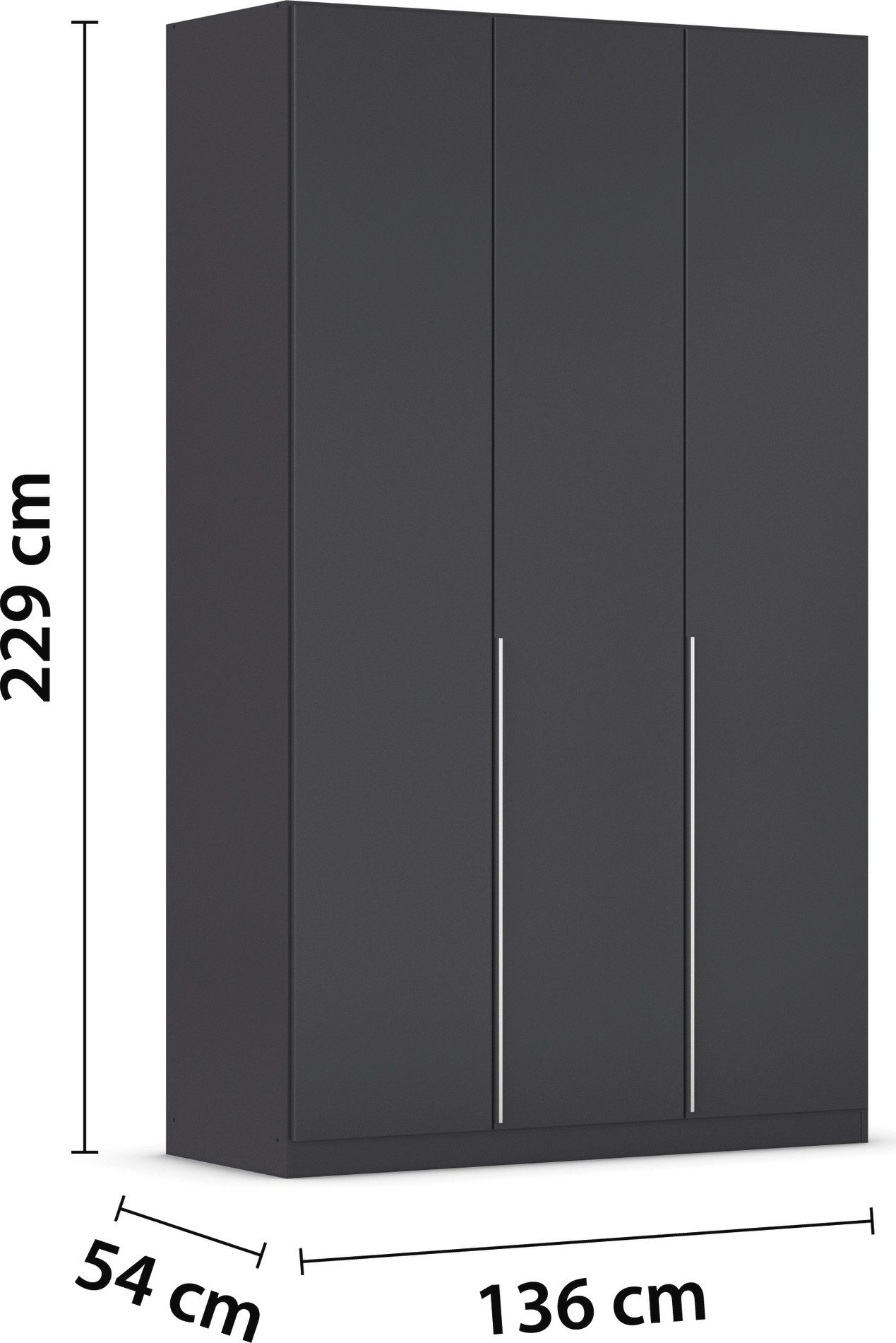 rauch Draaideurkast Kledingkast garderobe AGORDO TOPSELLER slaapkamer doordachte binnenuitrusting, in 6 breedtes en 2 hoogtes made in germany