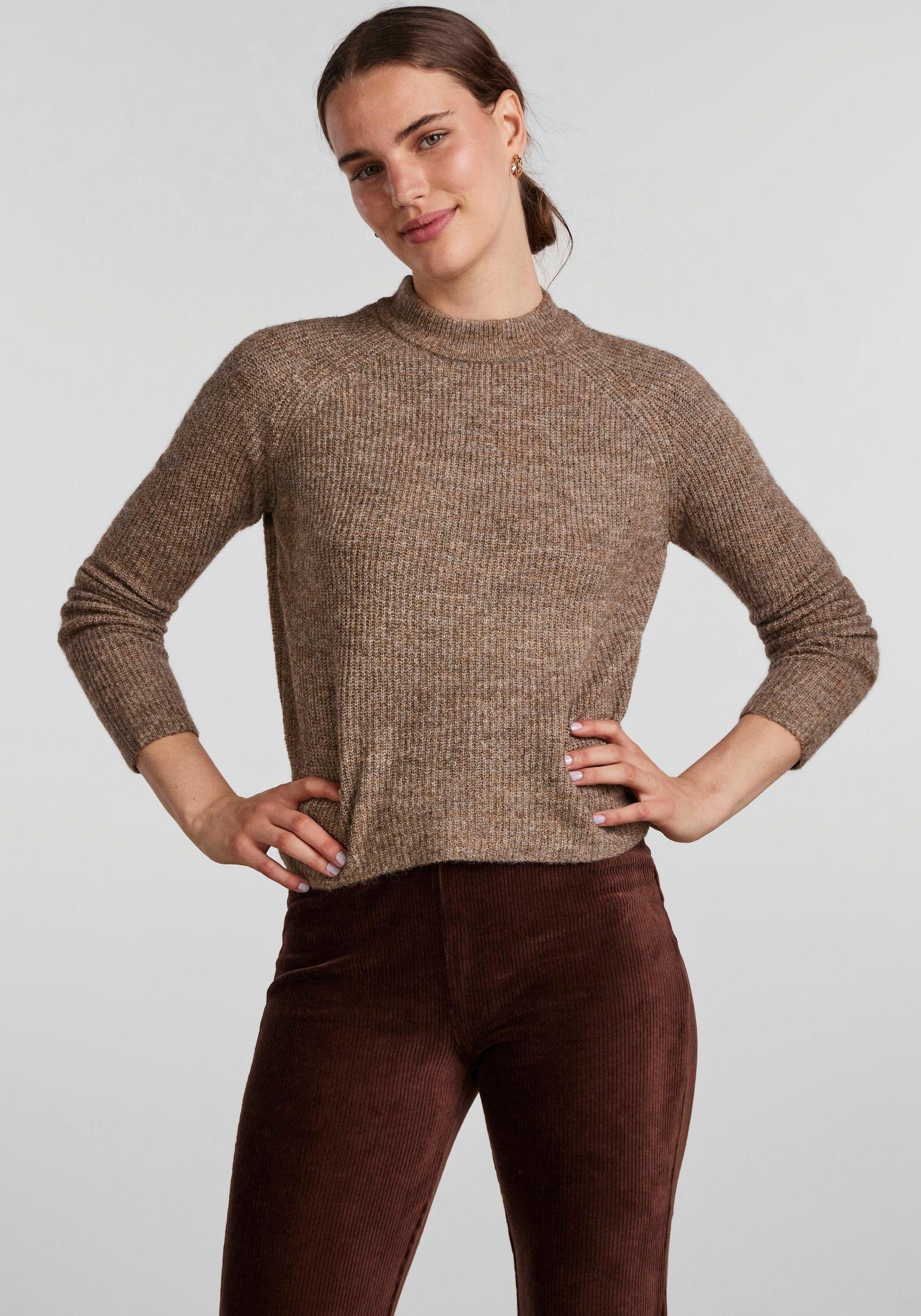 pieces Trui met ronde hals PCELLEN LS O-NECK KNIT NOOS BC