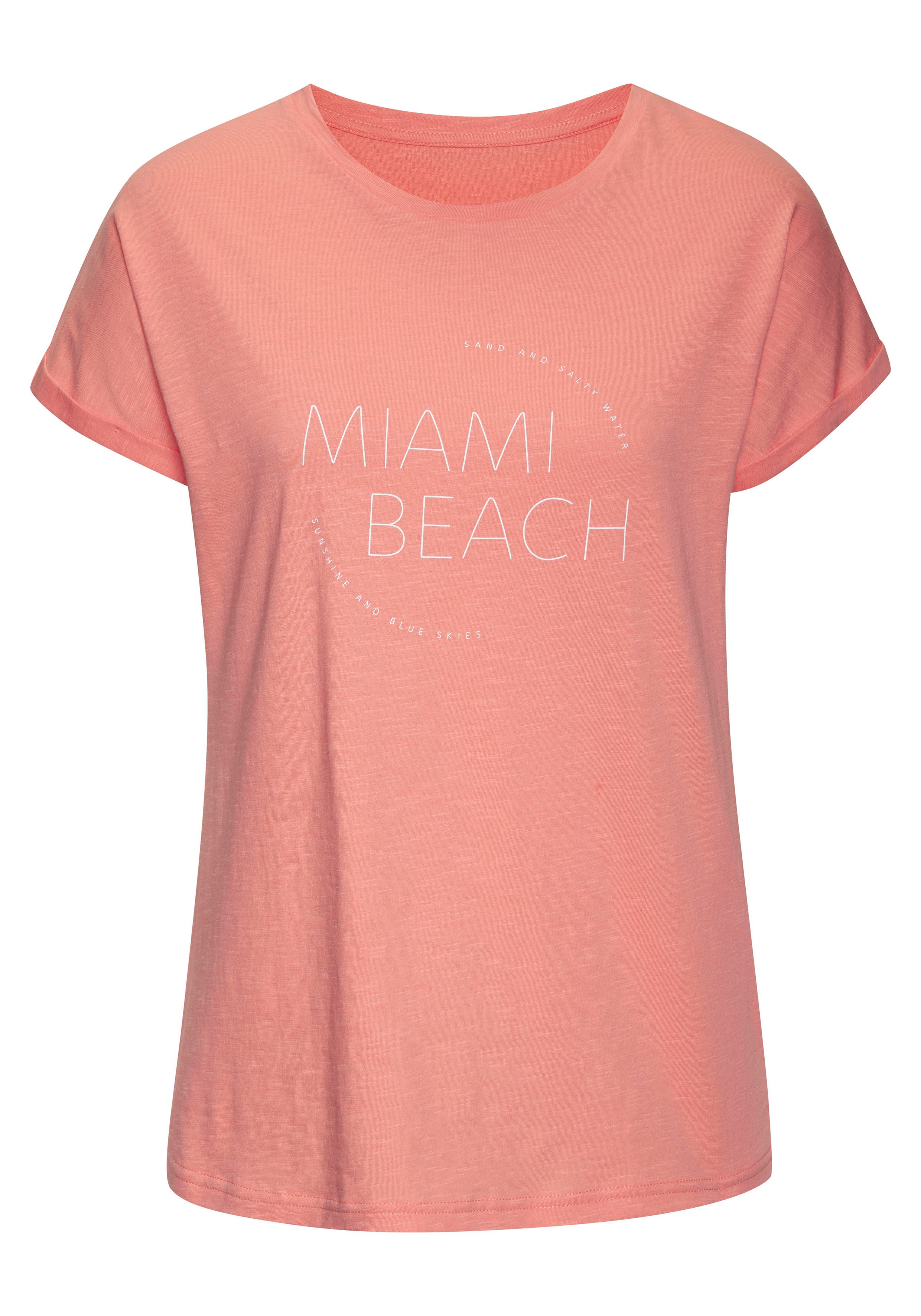 Vivance T-shirt Met modieuze frontprint in een zachte katoenkwaliteit