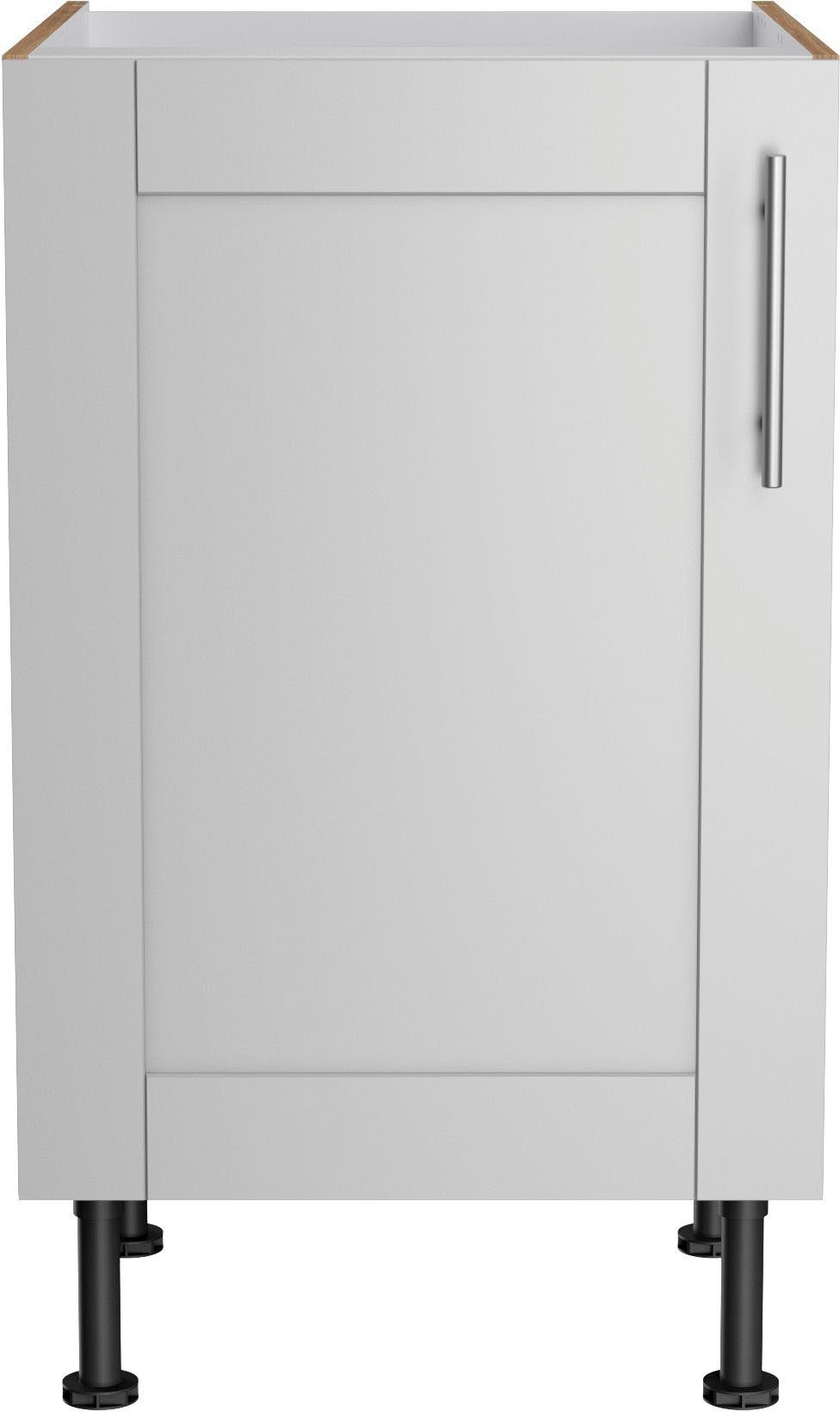 OPTIFIT Gootsteenkast Ahus Breedte 50 cm gootsteenkasten grijs