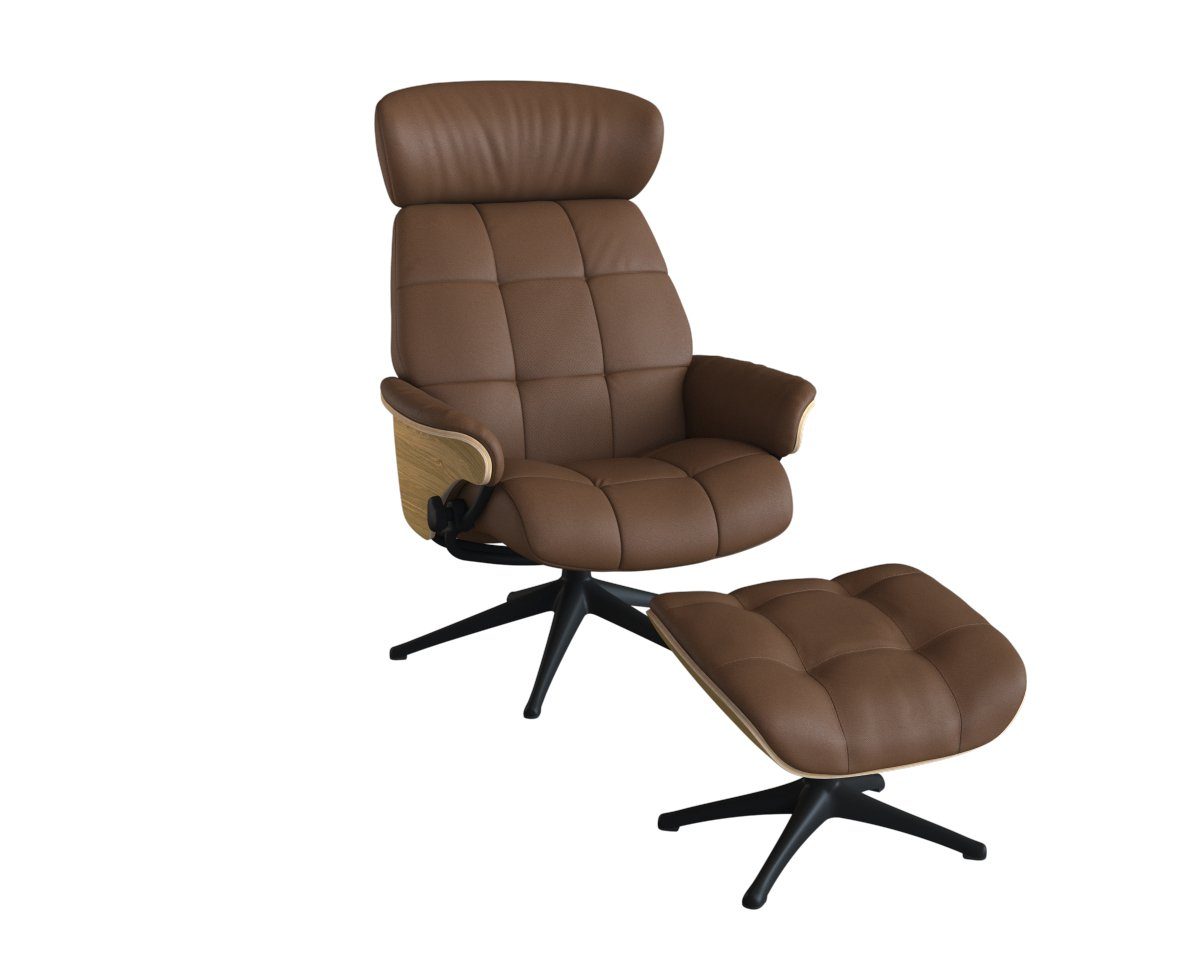 FLEXLUX Relaxfauteuil Skagen functionele stoel, gestoffeerde stoel, armleuning, TV-fauteuil tv-fauteuils bruin