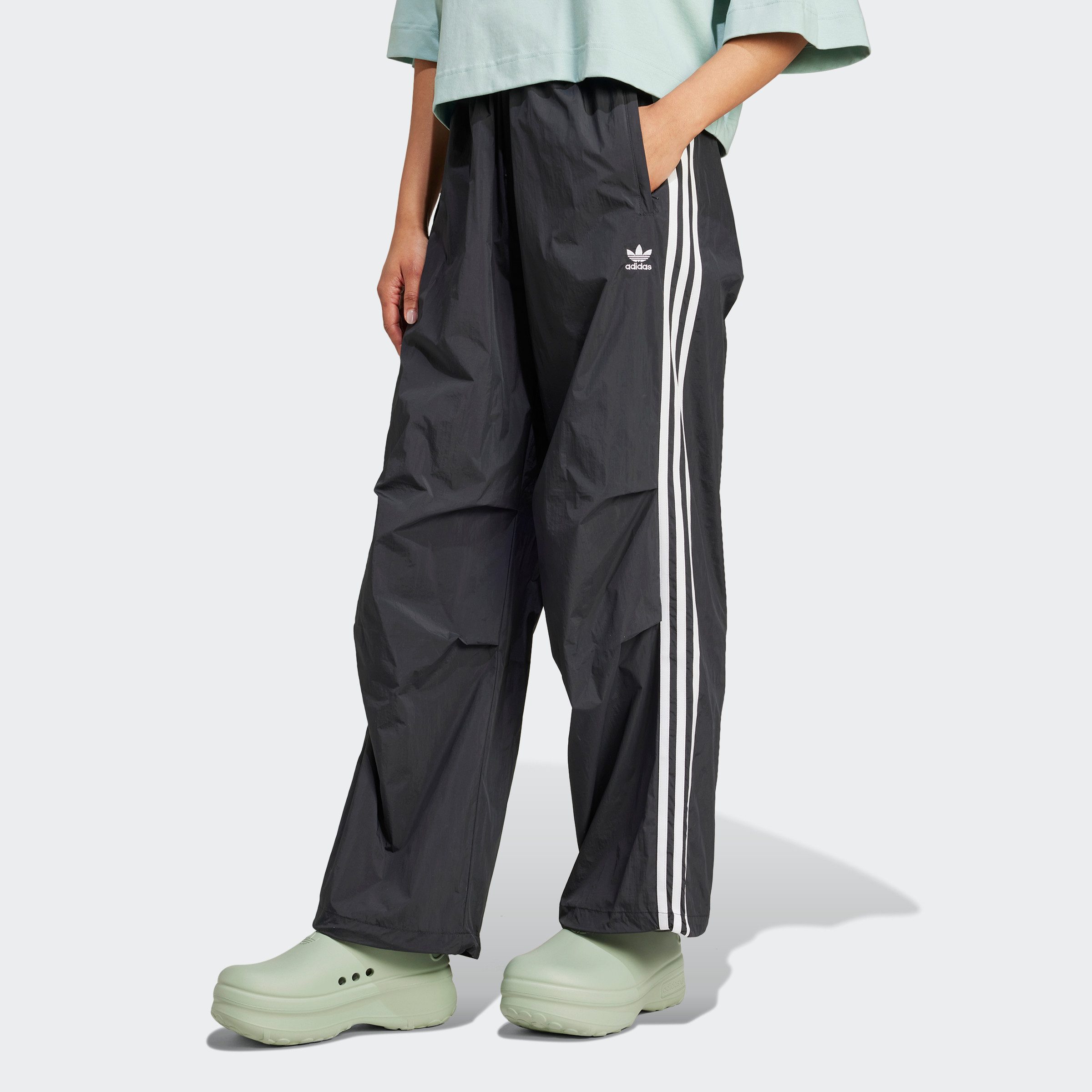 Adidas Originals Ortalion broek met logo Black Dames