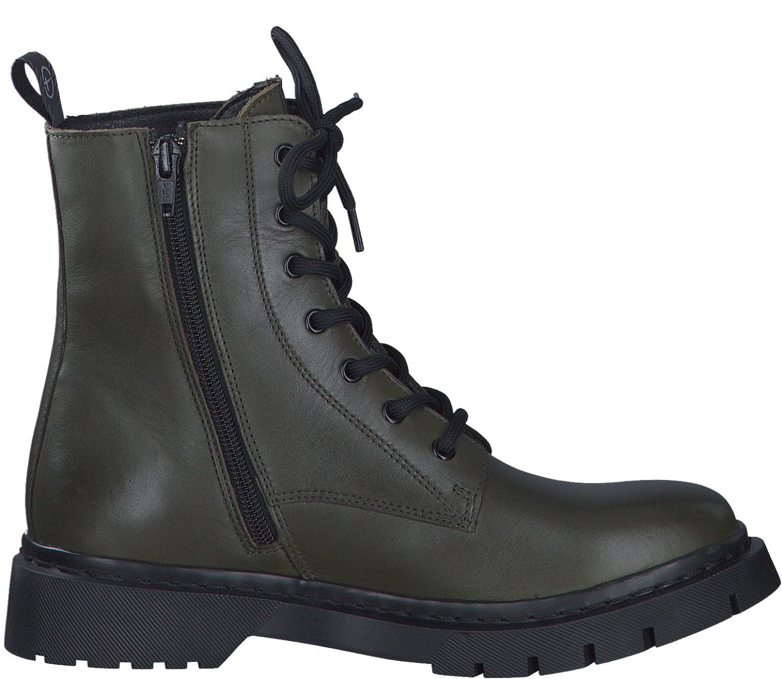 Tamaris Veterschoenen lace-up ankle boots, chunky boots with logoprinted pull tab