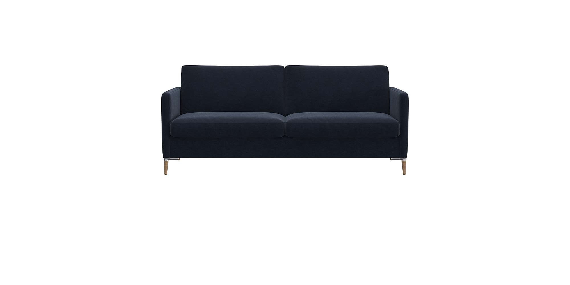 FLEXLUX 2,5-zitsbank Fiore, super comfortabel door koudschuim in de zitting blauw, 2-zitsbanken