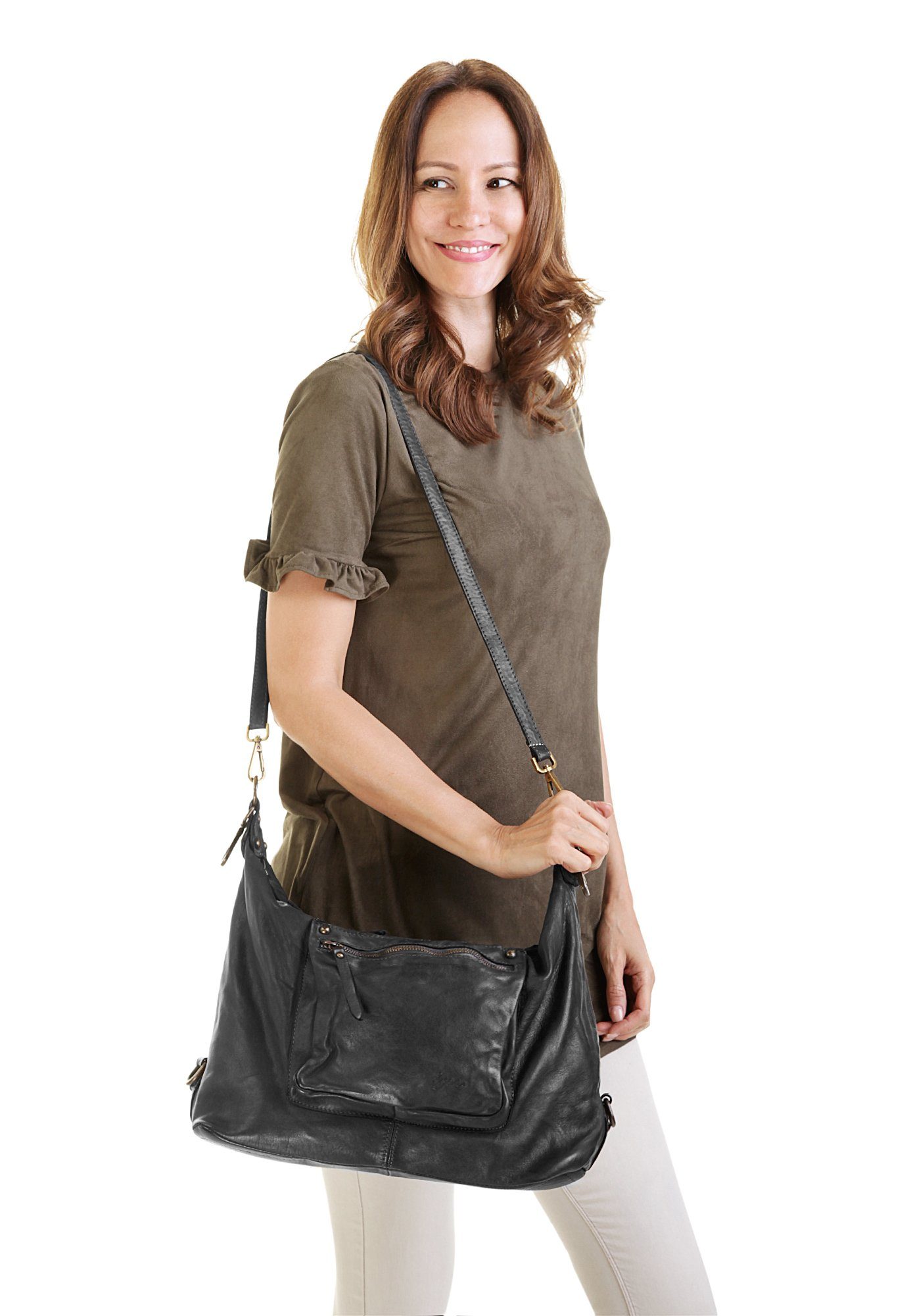 X-Zone Shopper echt leer, made in italy