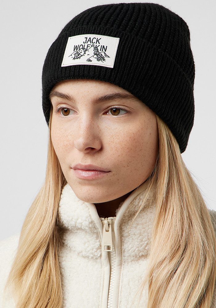 Jack Wolfskin Badge Beanie muts One Size black