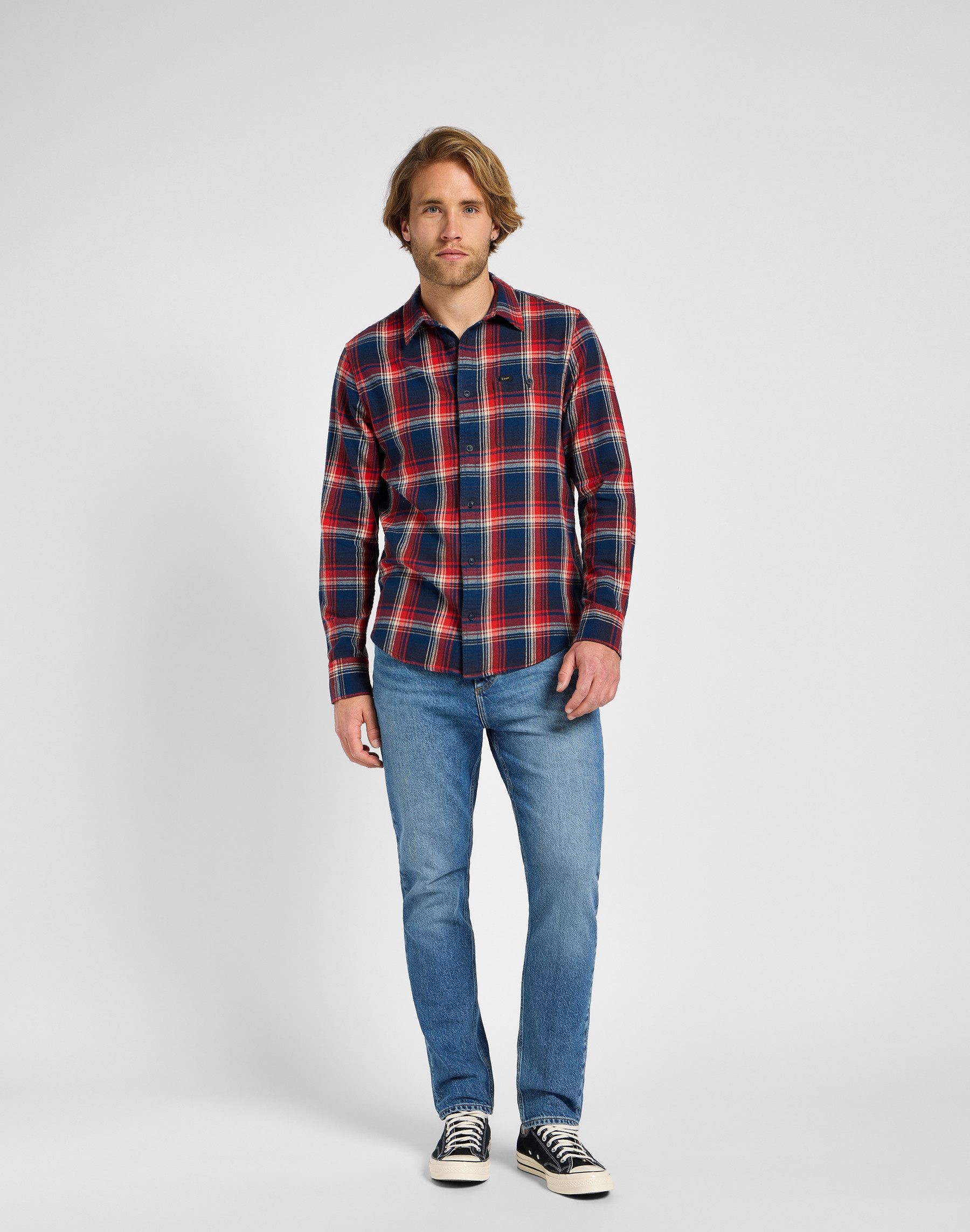 Lee® Overhemd met lange mouwen LEESURE SHIRT met geruit patroon