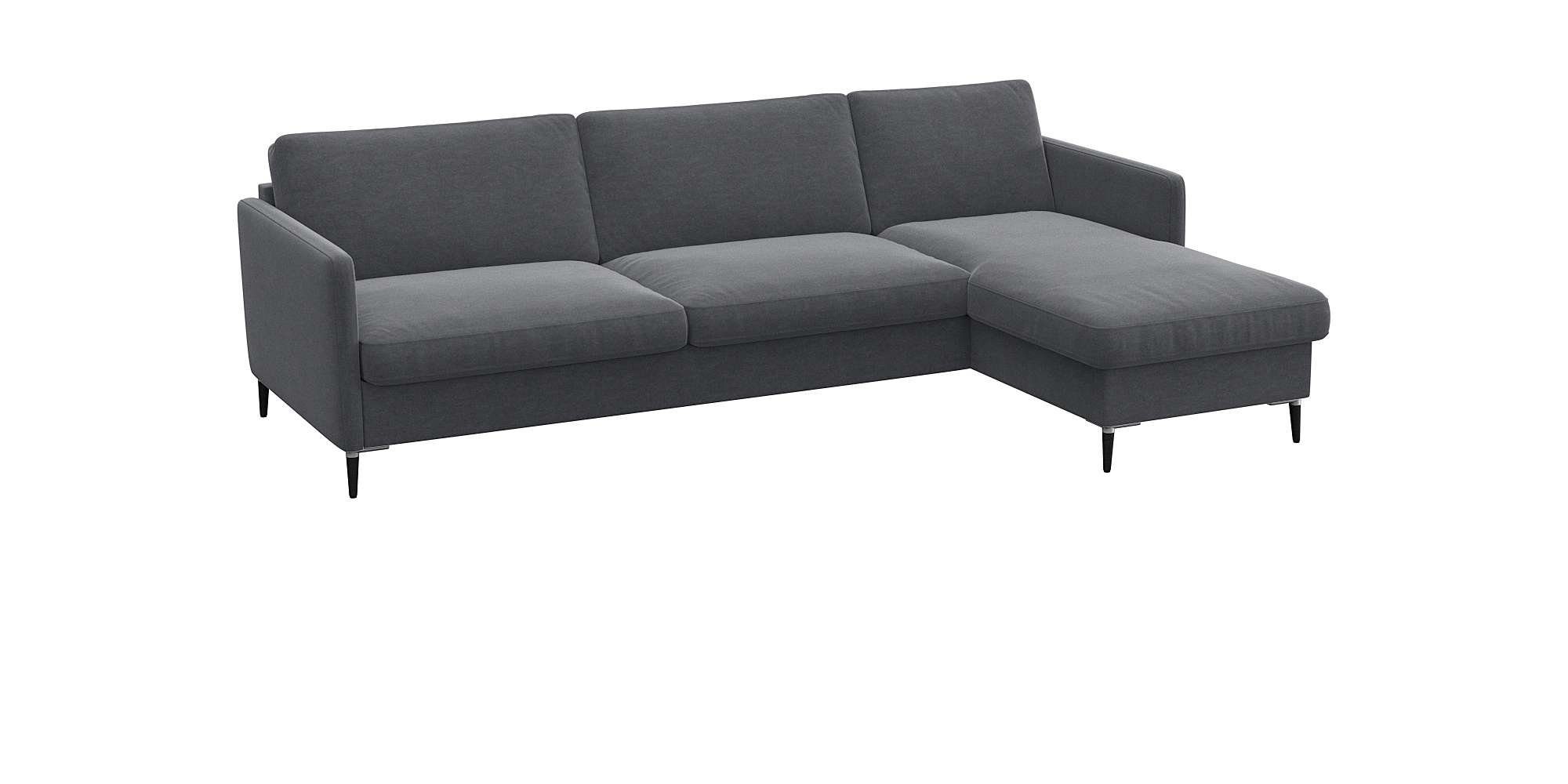 FLEXLUX Hoekbank Fiore, super zitcomfort door koudschuim in de zitting, L-vorm