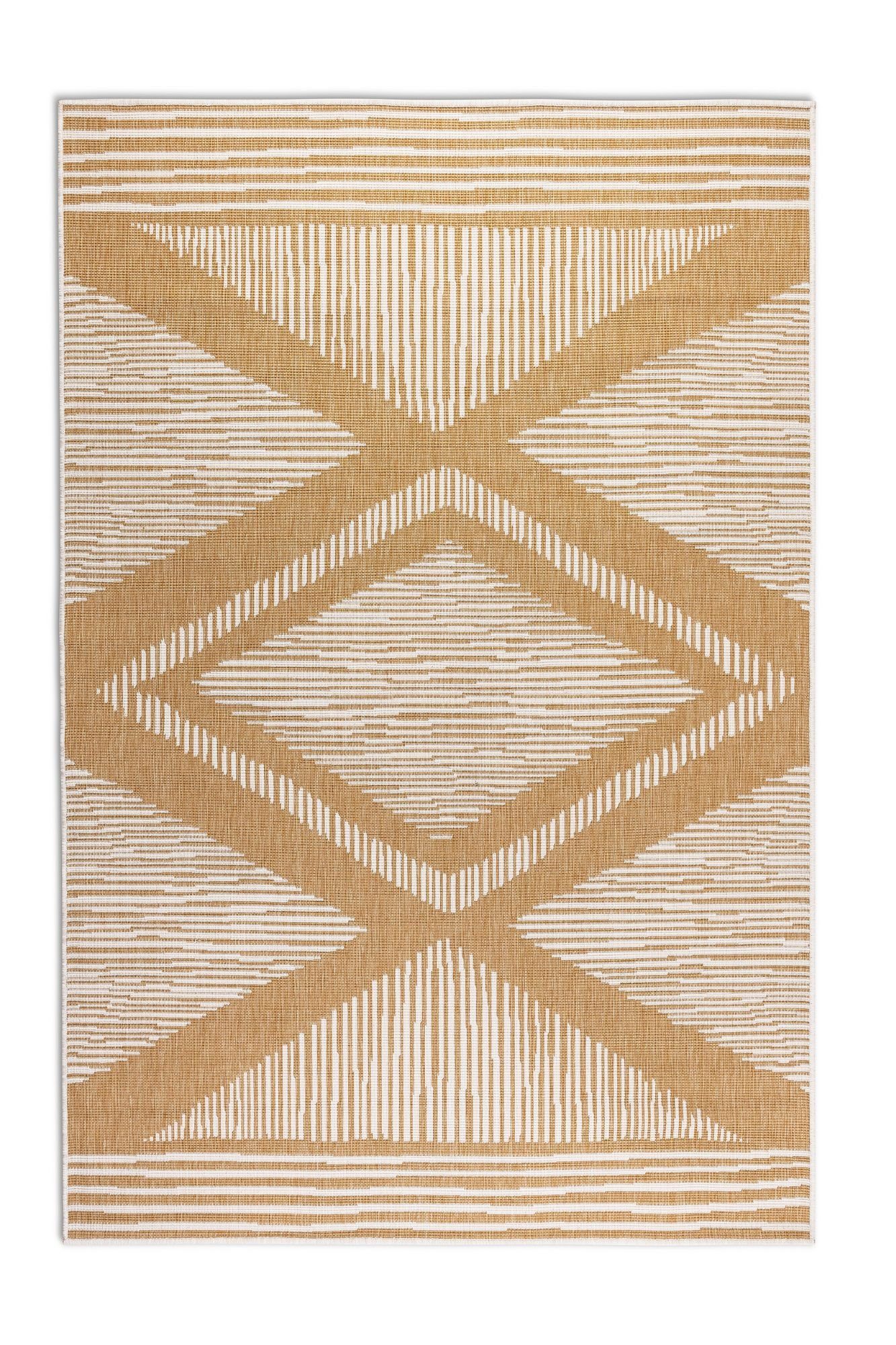 ELLE DECORATION Vloerkleed Rhombus, In- en Outdoor Vlakweefsel, binnen- en buitengebruik, modern, omkeerbaar tapijt, balkon, woonkamer
