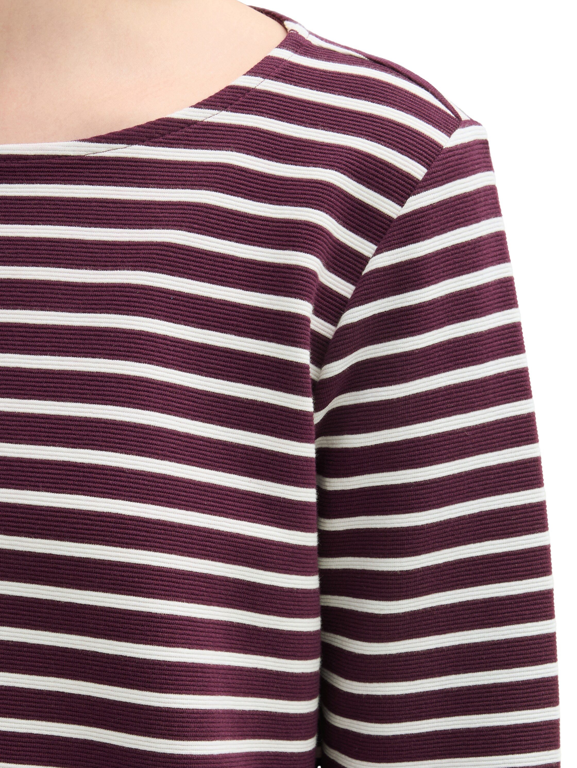 Tom Tailor Shirt met lange mouwen met structuur