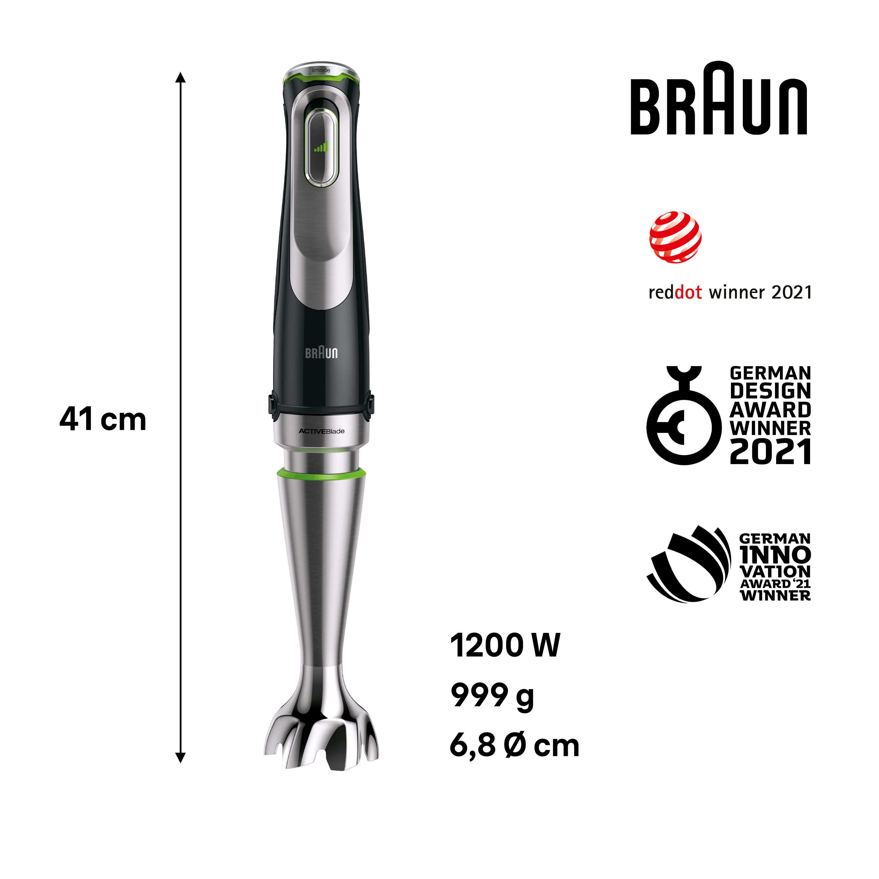 Braun Staafmixer MultiQuick MQ 9187XLI