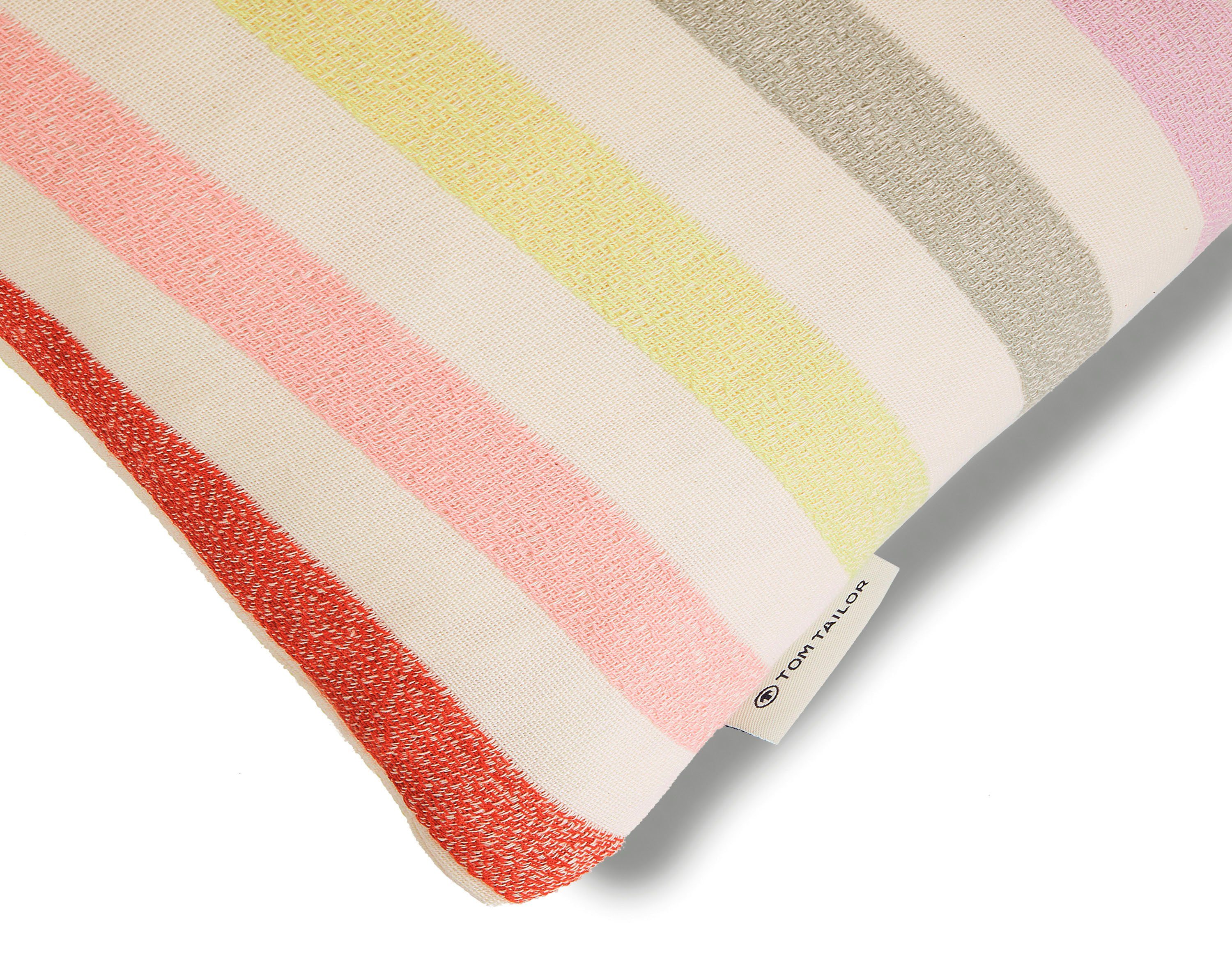 TOM TAILOR HOME Kussenhoezen Pastel Stripe in frisse kleuren