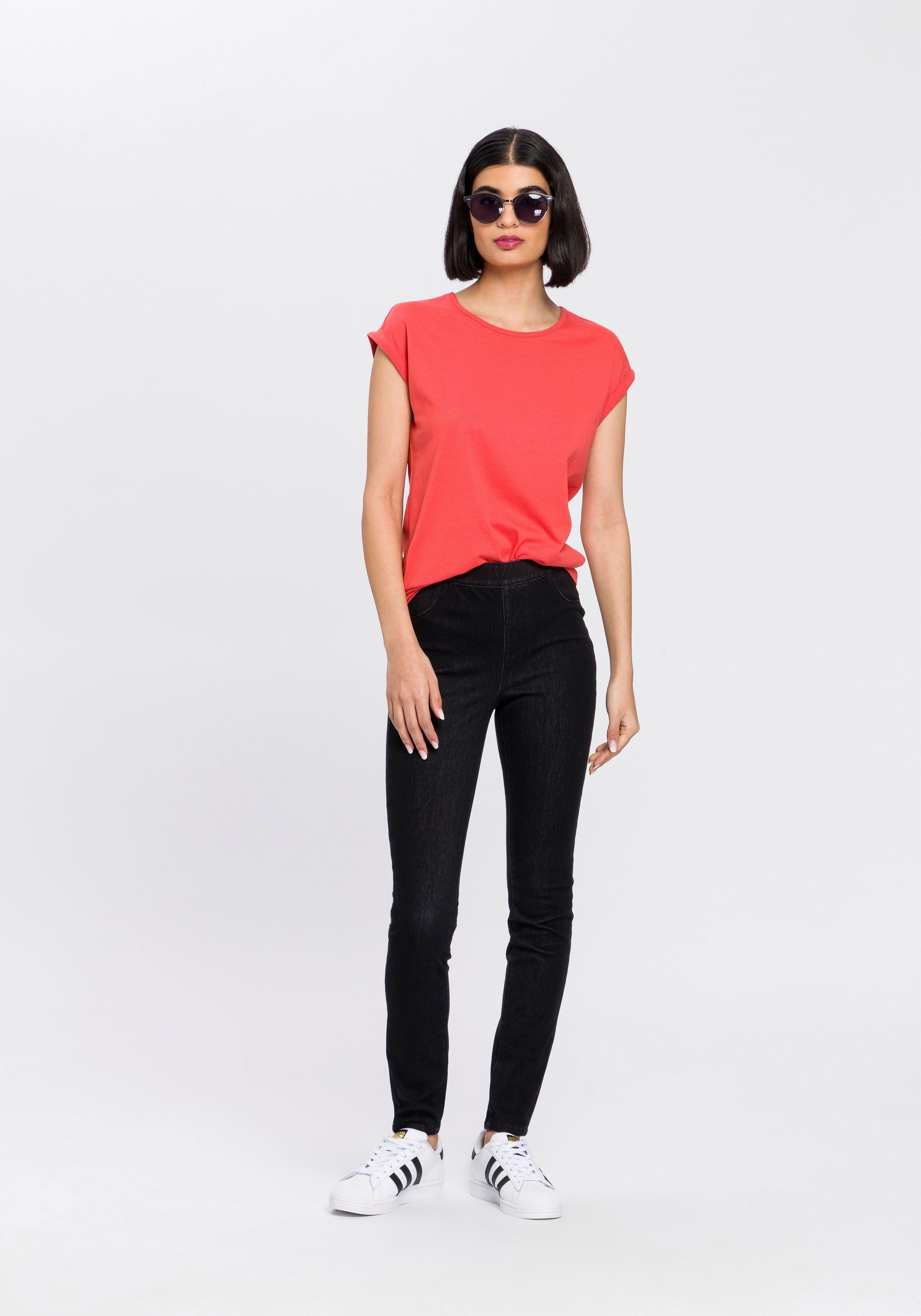 Arizona Jogpants High Waist extra-strak gesneden, enkel-lange pasvorm, hoge taille