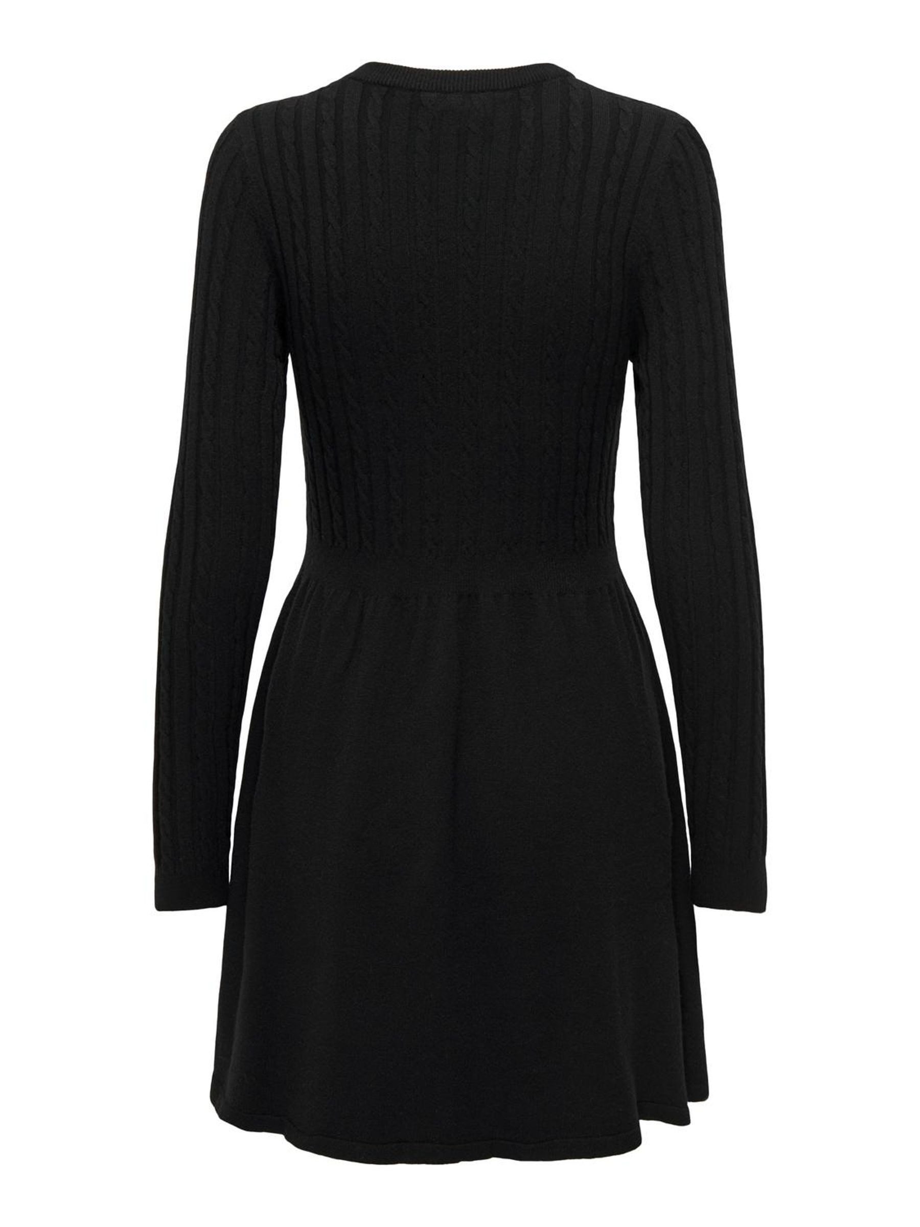 Only Gebreide jurk ONLFIA LS CABLE DRESS KNT
