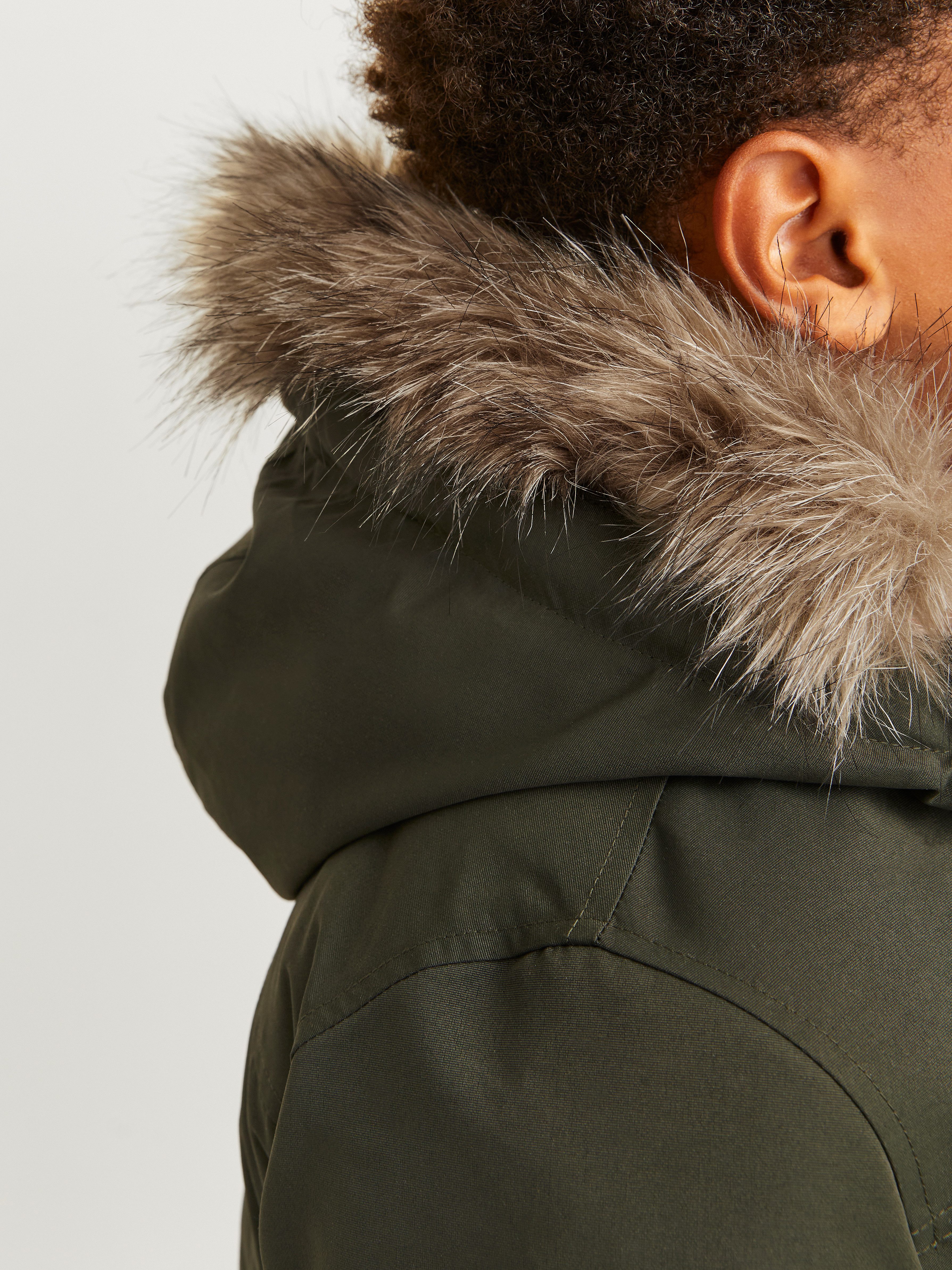 Jack & Jones Junior Outdoorjack JJECONSTRUCT DETACHABLE FUR BOMBER JNR