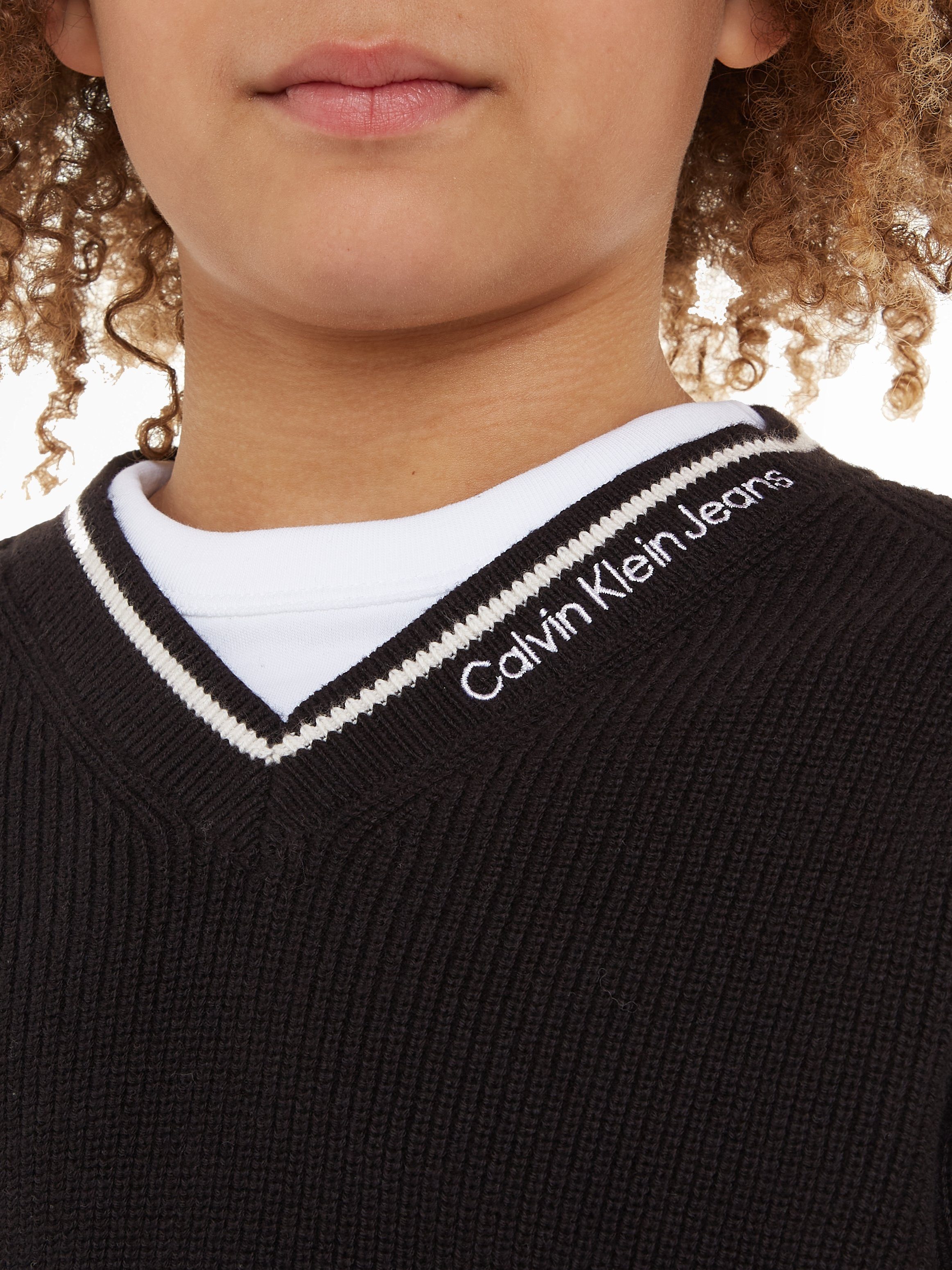 Calvin Klein Trui met V-hals CEREMONY RELAXED SWEATER