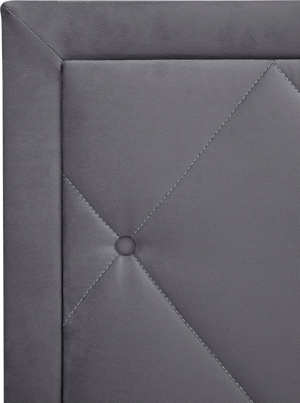 Leonique Boxspring Alfie, bestseller! Inclusief bedlade & topper Optioneel met knoopstiksels of strassstenen, H2, H3 en H4 verkrijgbaar