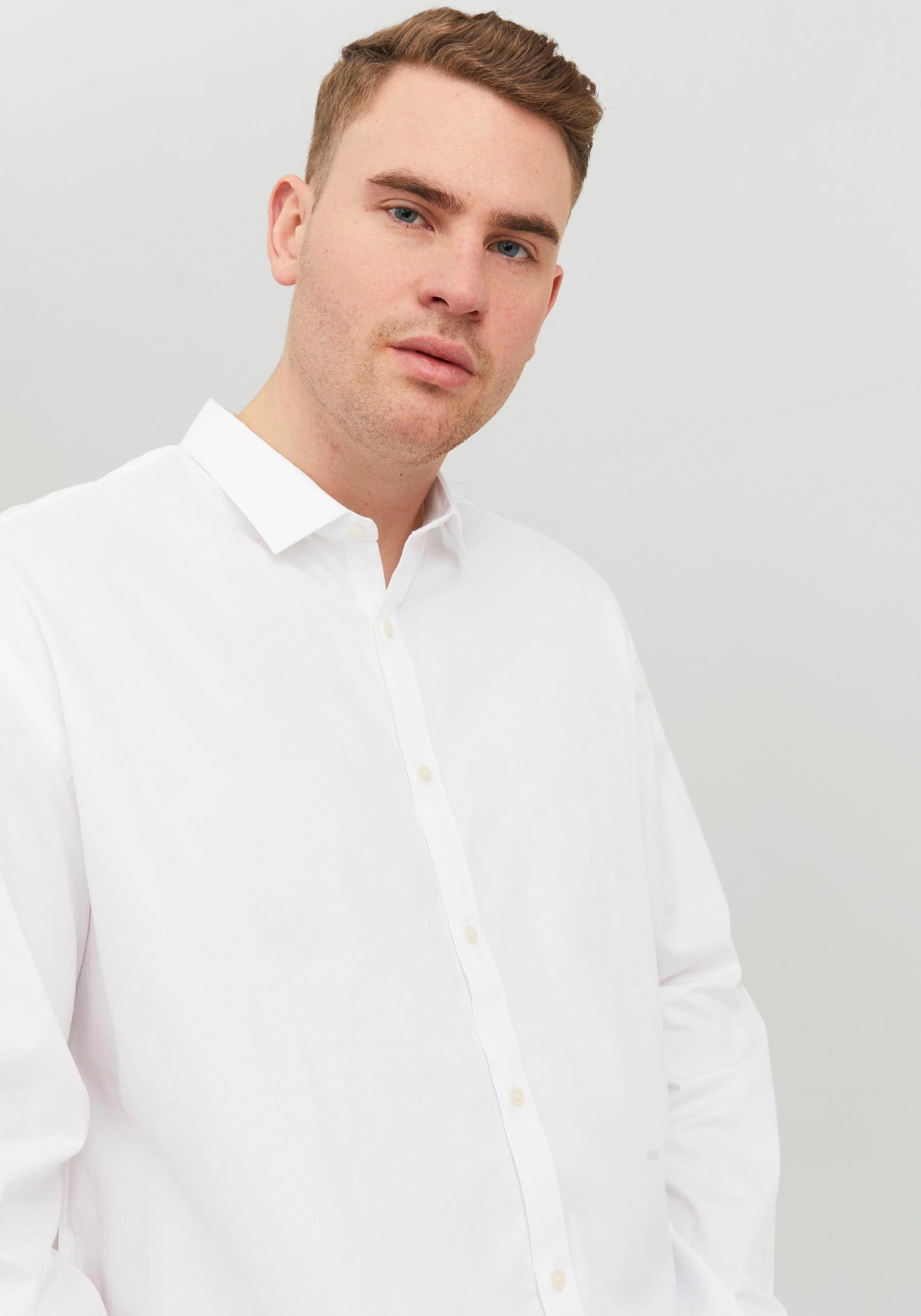 Jack & Jones PlusSize Overhemd met lange mouwen JPRBLACARDIFF SHIRT