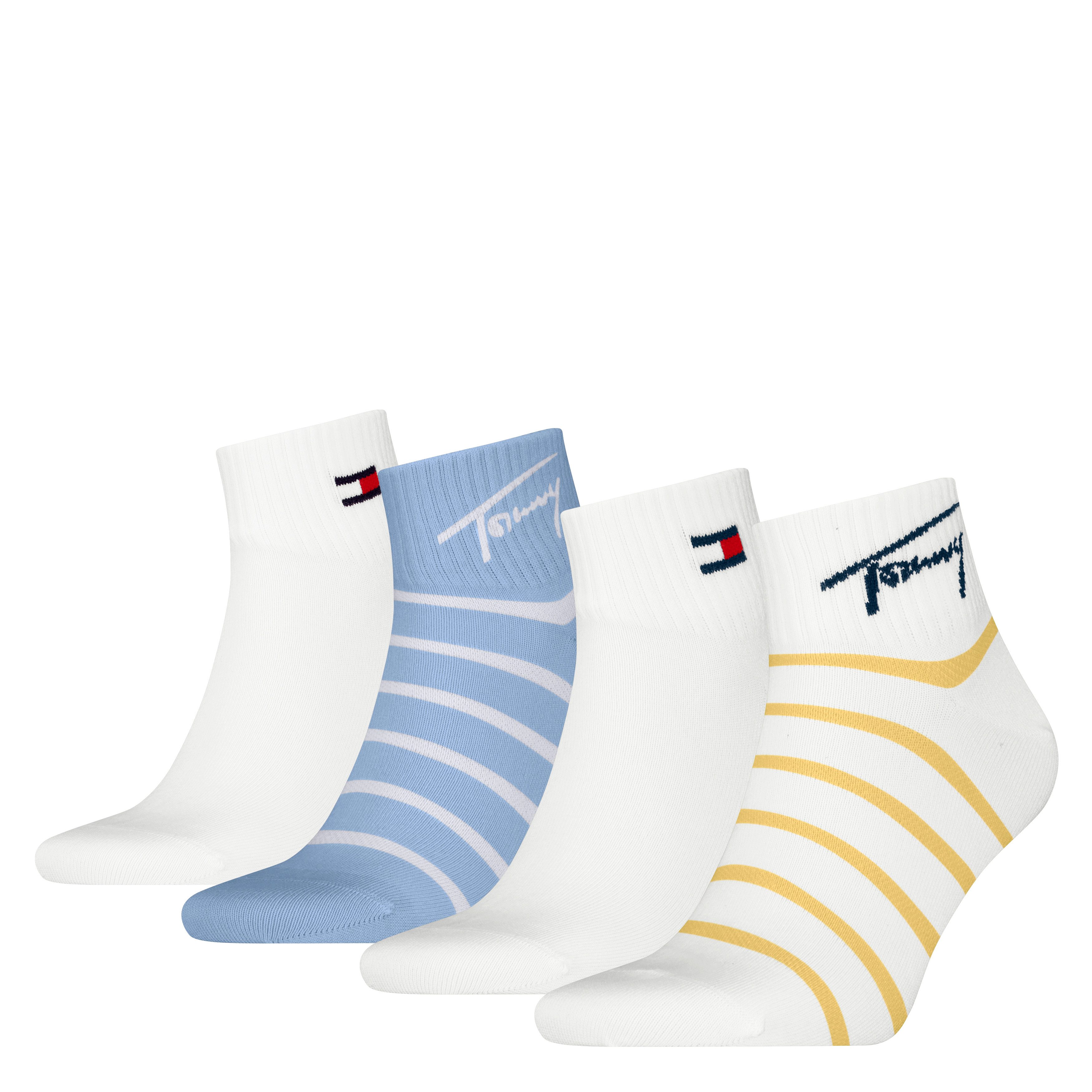 Tommy Hilfiger Sokken TH UNI TJ QUARTER 4P BRETON ECOM (4 paar)