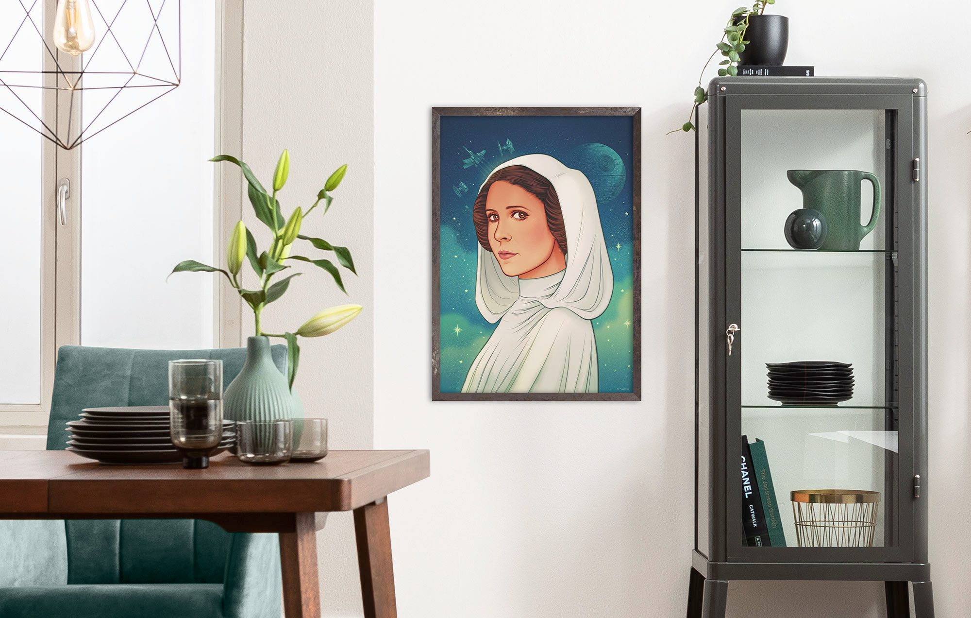 Komar Artprint Star Wars Princess of Alderaan 40 x 60 cm (breedte x hoogte) - kinderkamer, decoratie (1 stuk)
