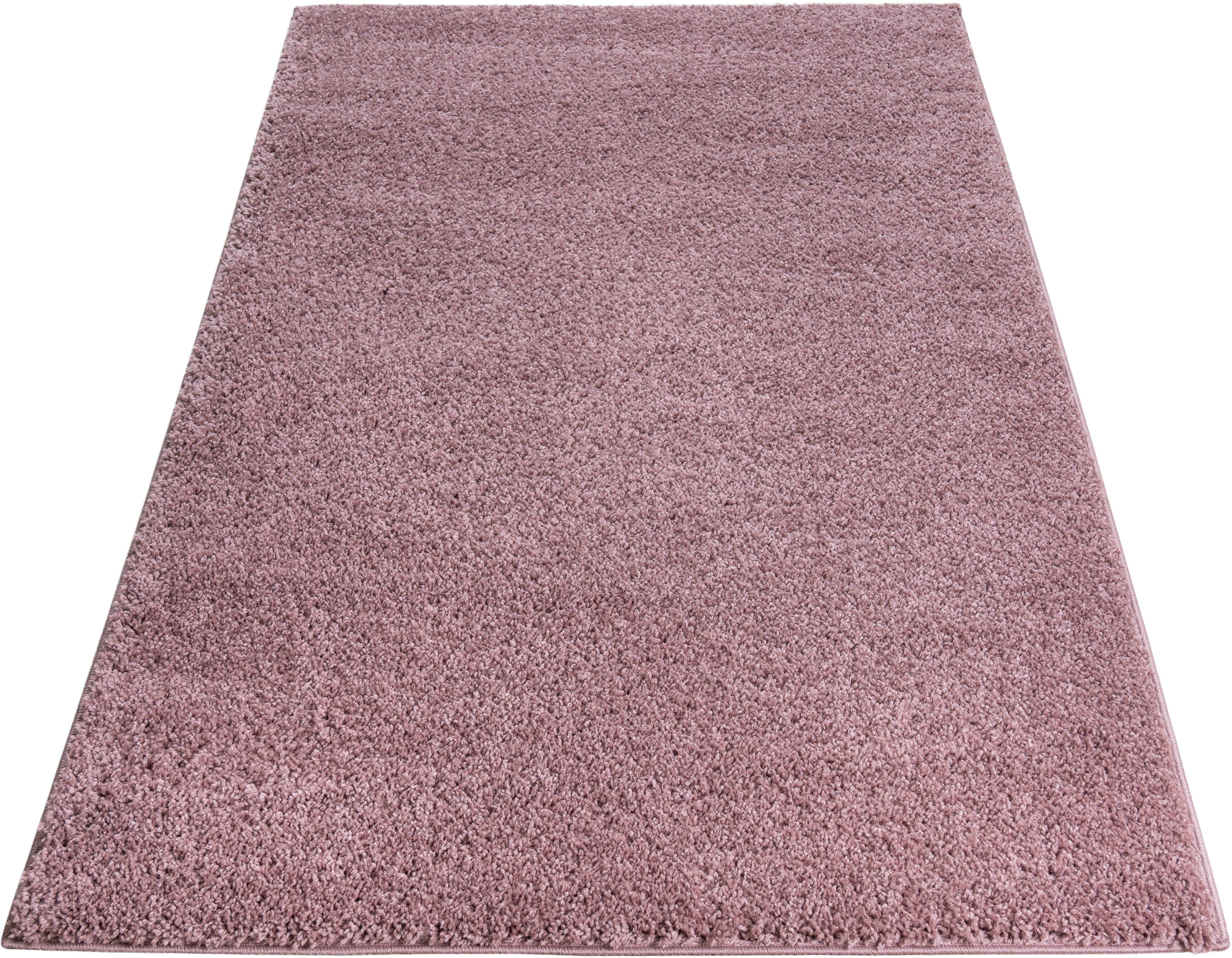 Bruno Banani Hoogpolig vloerkleed Shaggy Soft geweven, uni kleuren, bijzonder zacht en knuffelig, klantenfavoriet