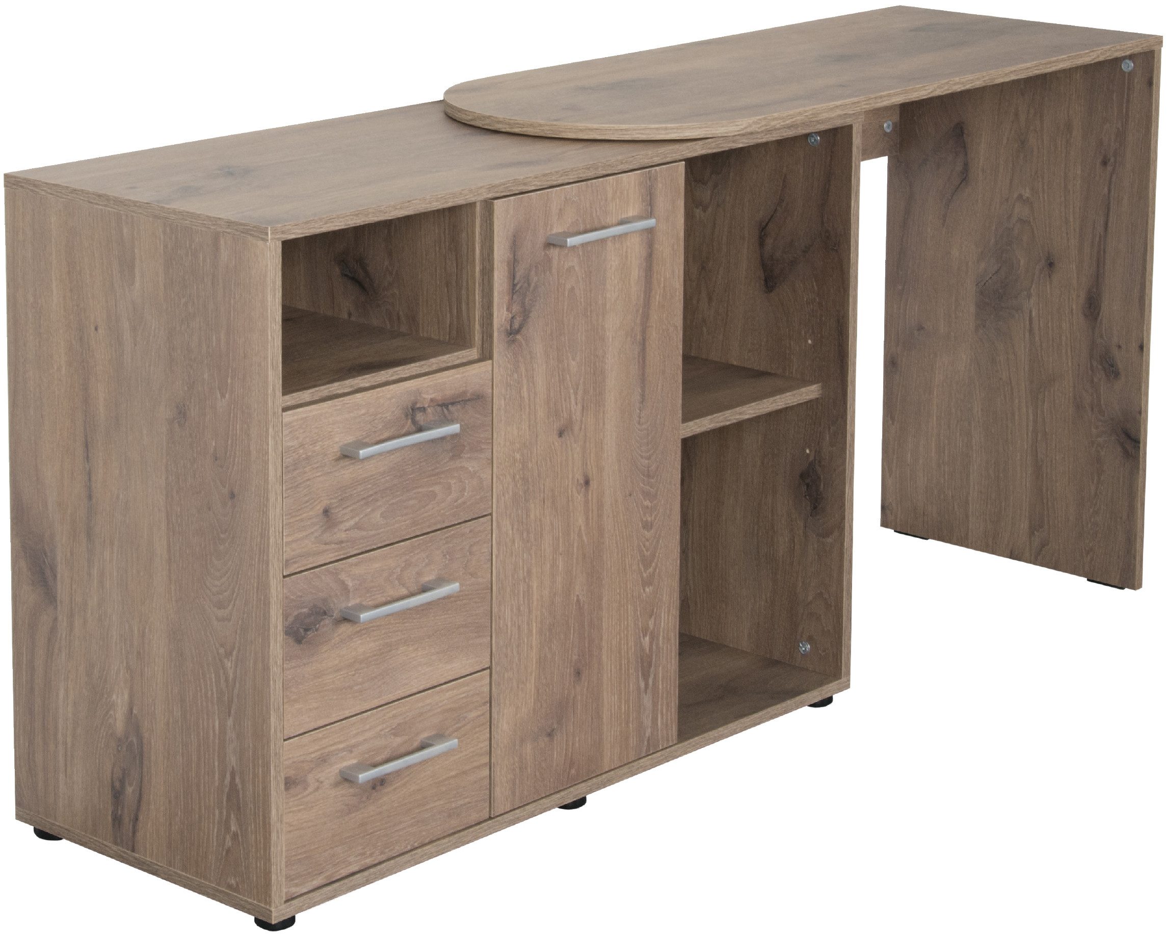 VOGL Möbelfabrik Bureau draaibaar tafelblad, ruimtebesparend, made in germany