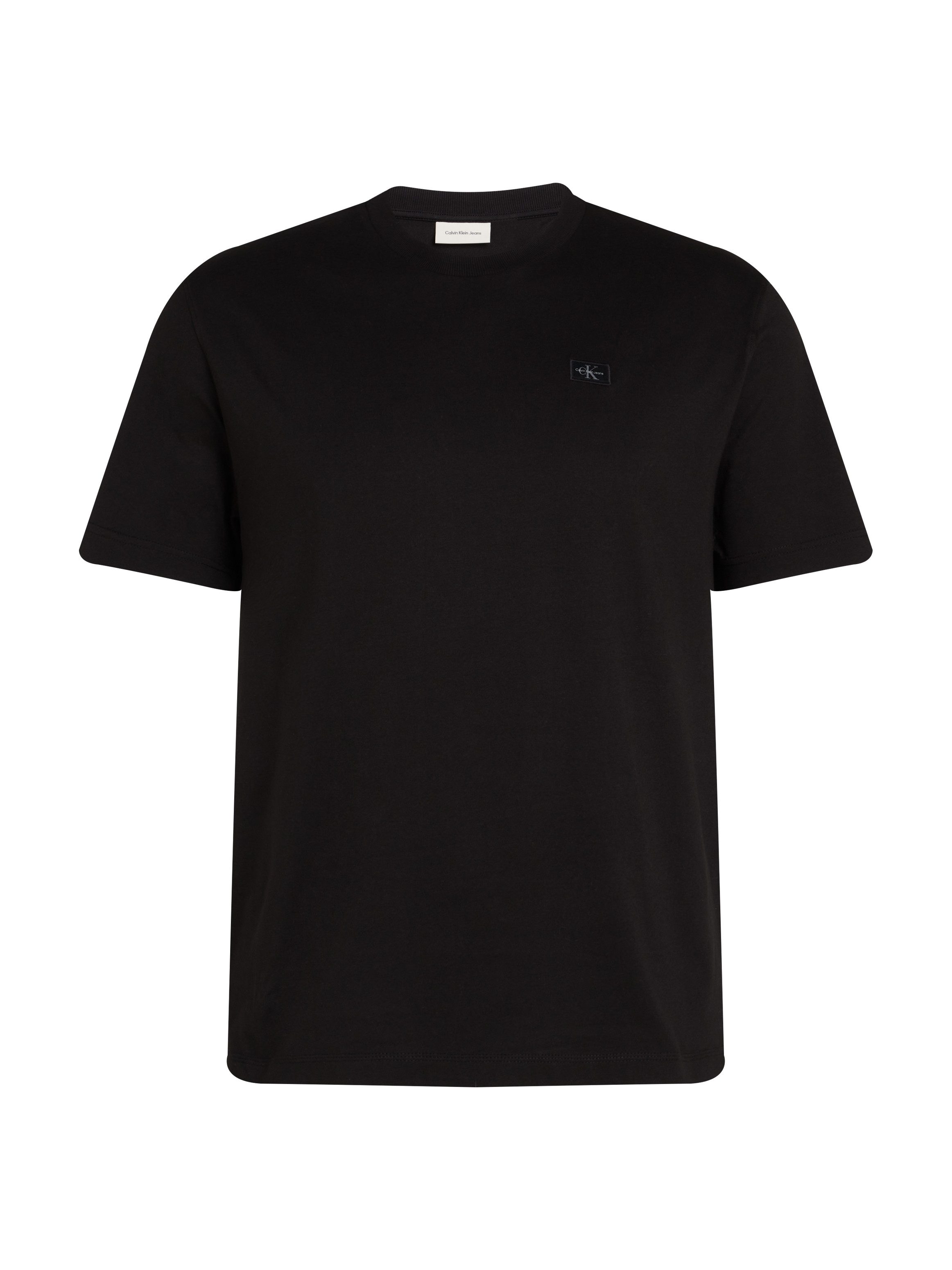 Calvin Klein Jeans Plus T-shirt PLUS WOVEN LABEL REGULAR TEE in grote maten, met klein logo-patch