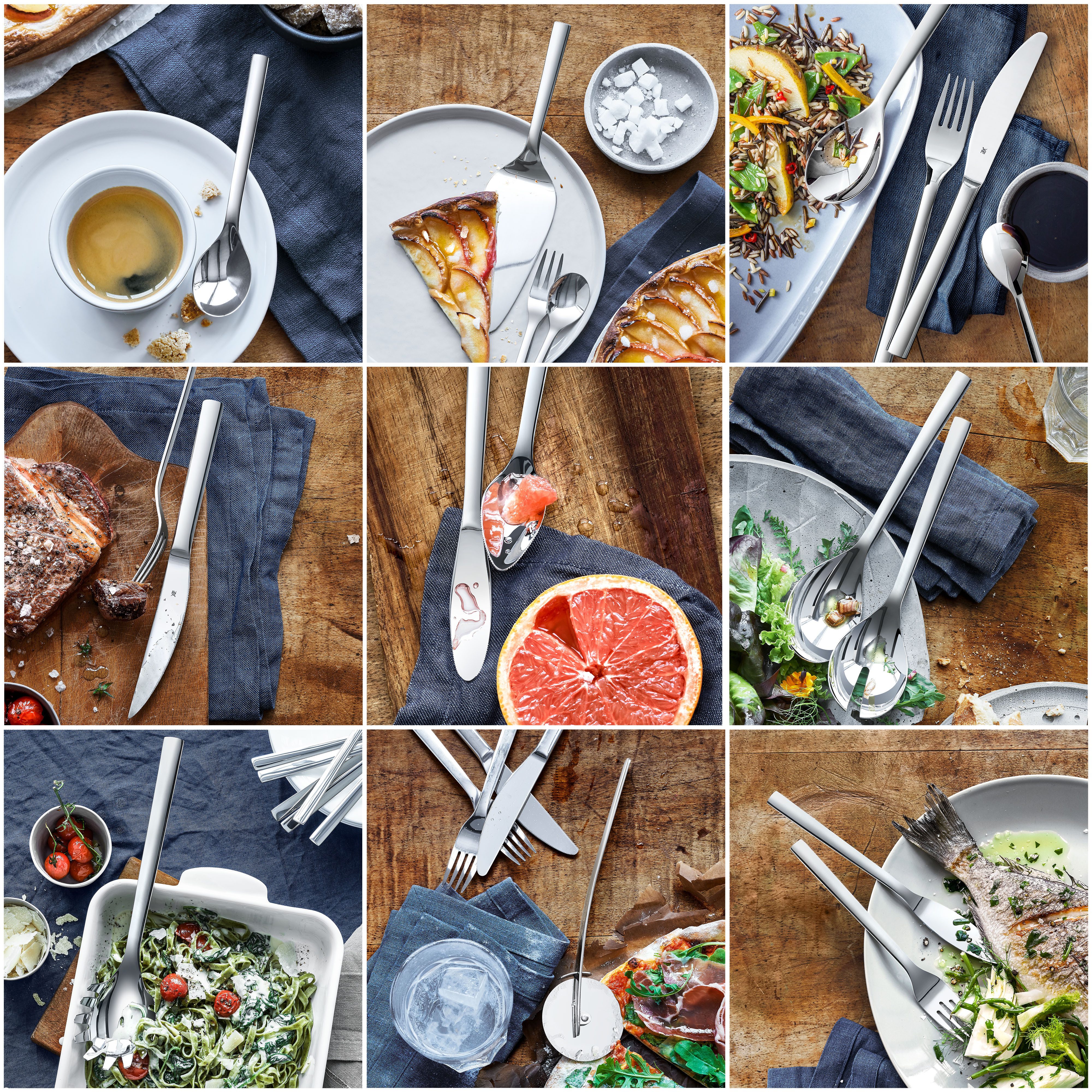 WMF Koffielepel Nuova, lepel-set 13,5 cm, cromargan® roestvrij staal 18/10, vaatwasmachinebestendig (set, 6-delig)