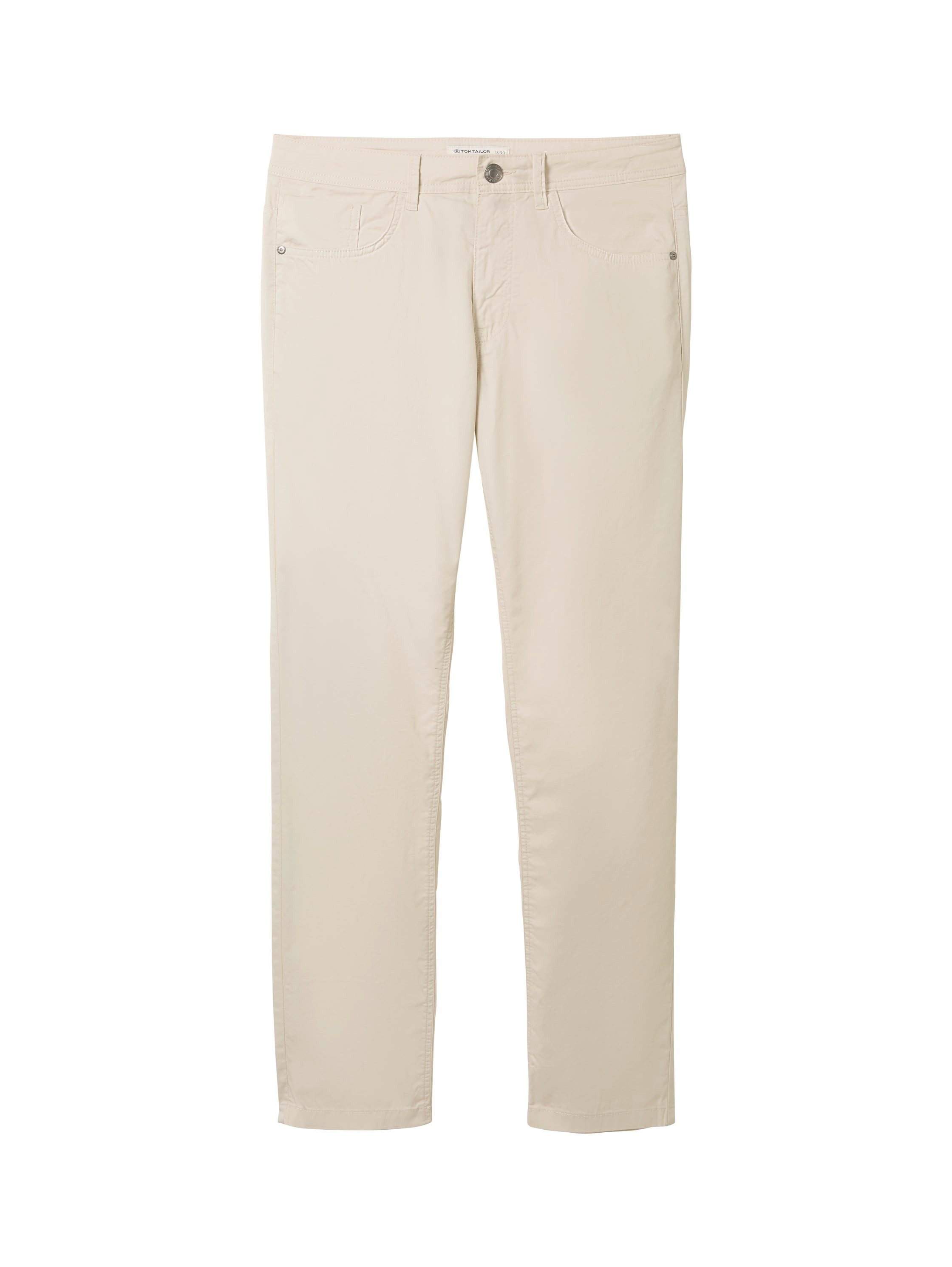 Tom Tailor Five-pocketsbroek met merk-badge op de achterkant