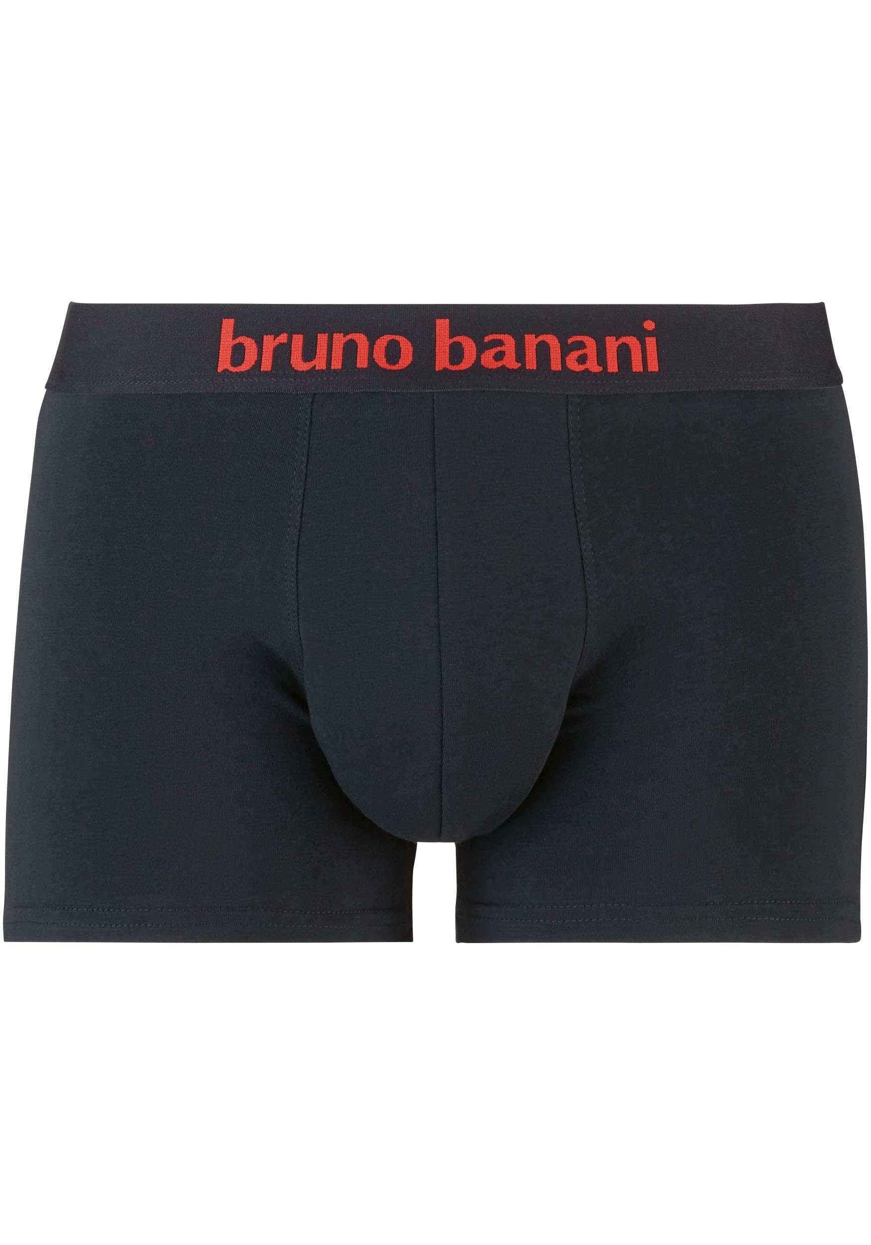 Bruno Banani Boxershort Flowing met contrasterend logo-tailleband (2 stuks Set van 2)