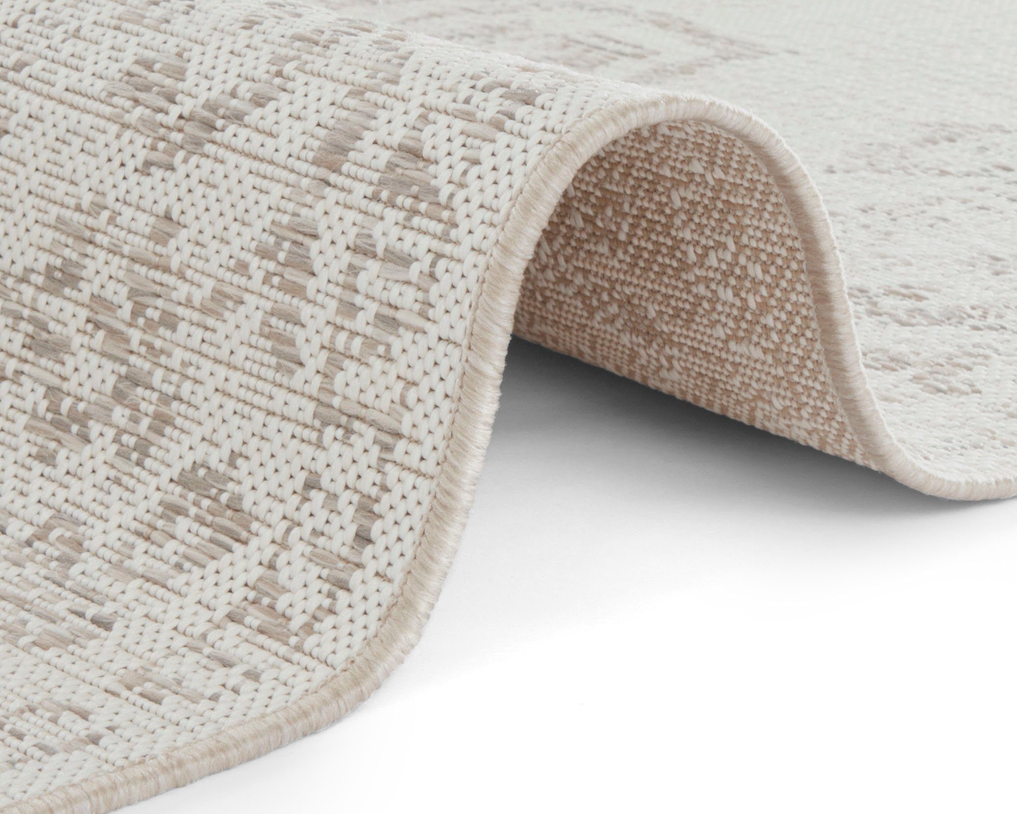 NORTHRUGS Vloerkleed Tilos In- & outdoor, korte pool, oriëntaals, vintage, woonkamer, tuin