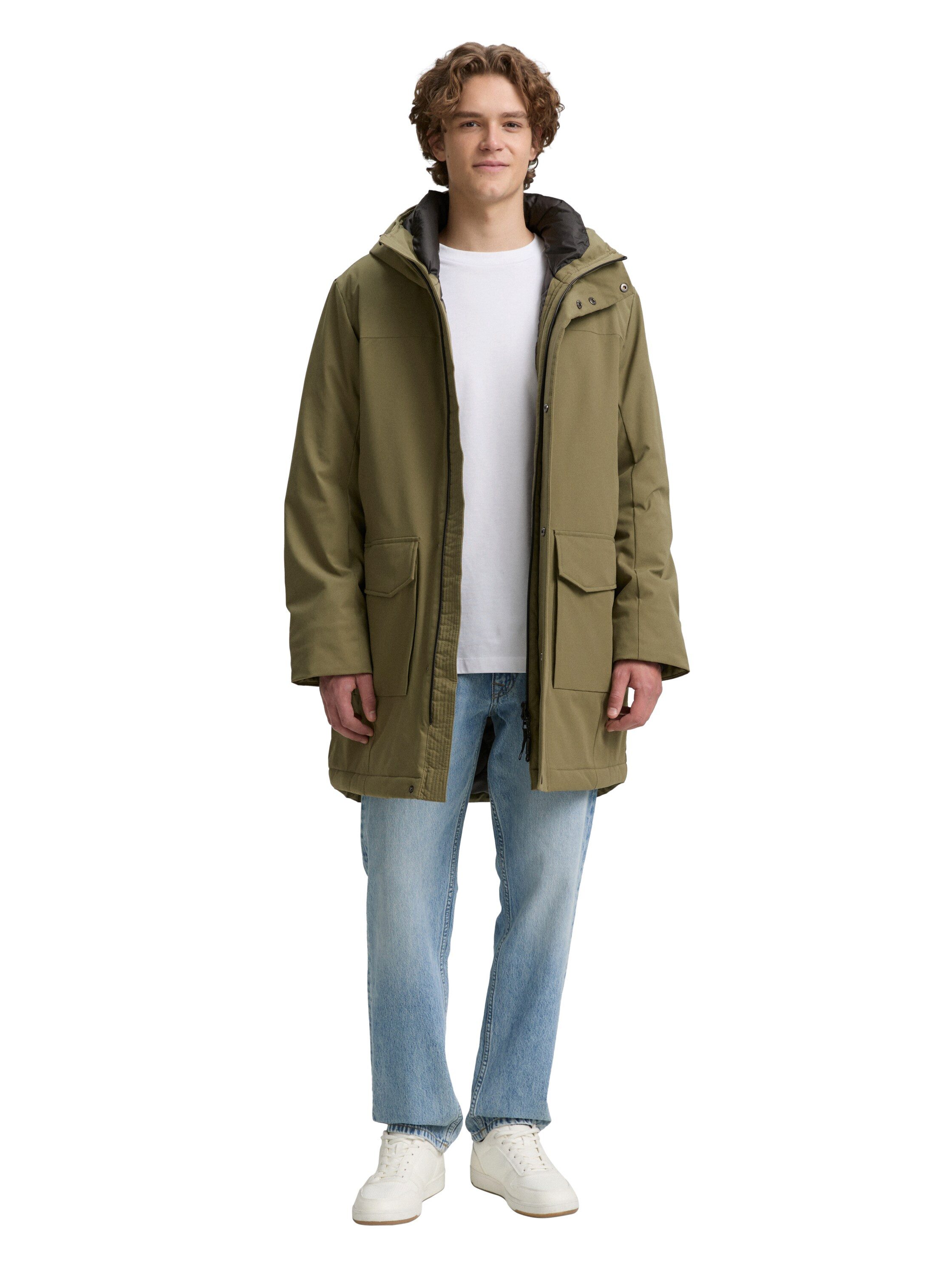 Tom Tailor Denim Parka met waterafstotende functie