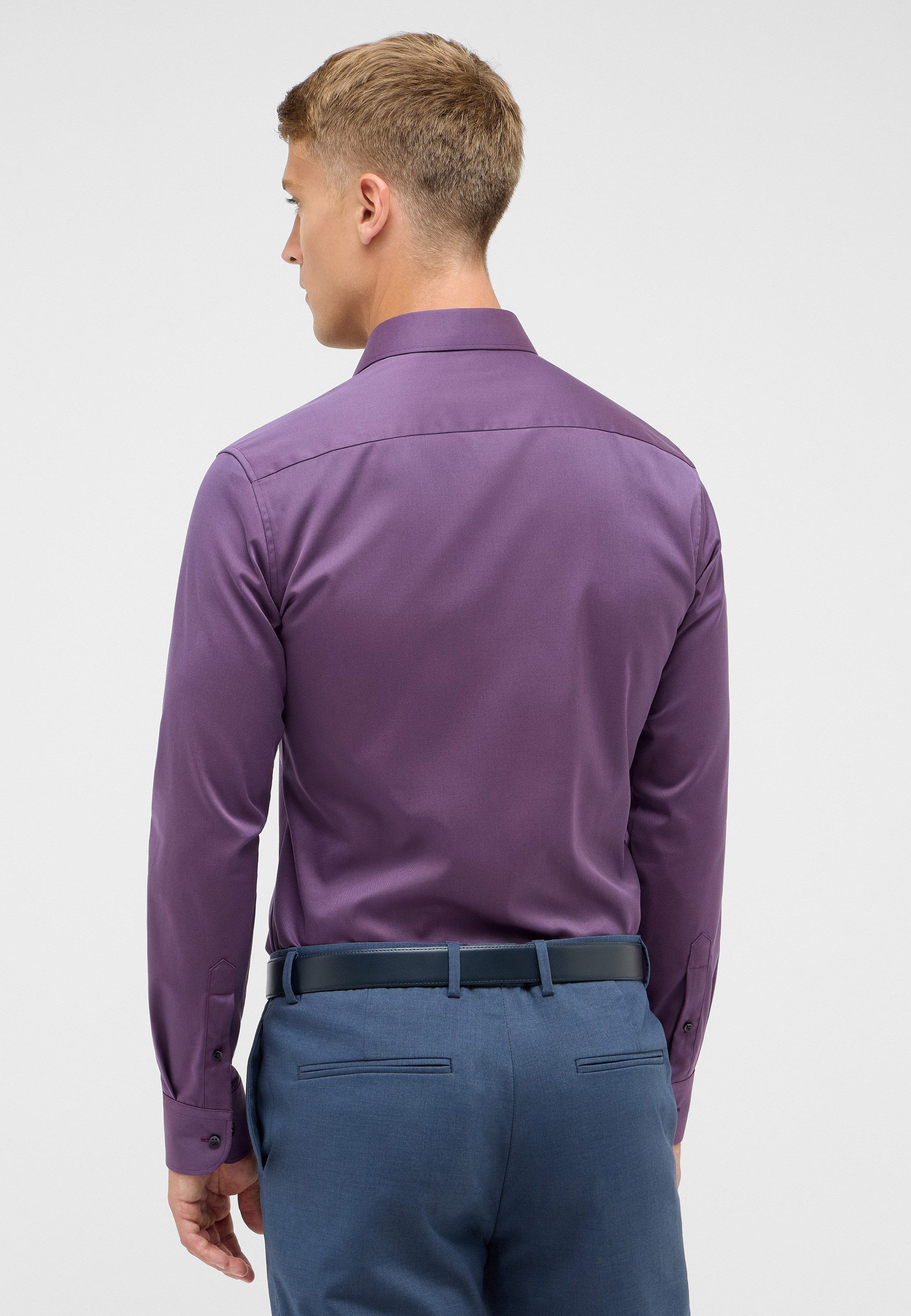 Eterna Overhemd met lange mouwen Slim fit NON IRON (strijkvrij)