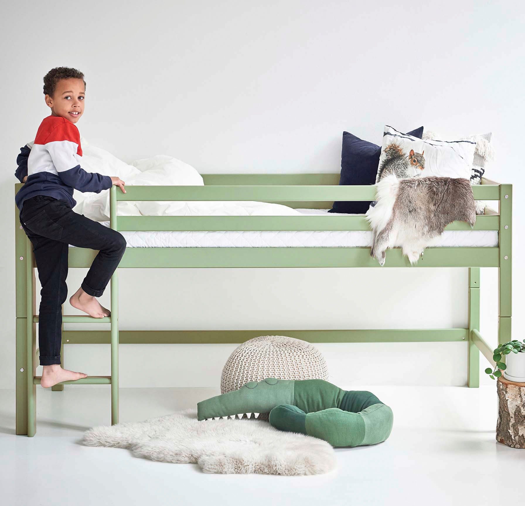 Hoppekids Hoogslaper ECO Dream MY COLOR 90x200, om te bouwen tot een eenpersoonsbed, 4 kleuren (set)