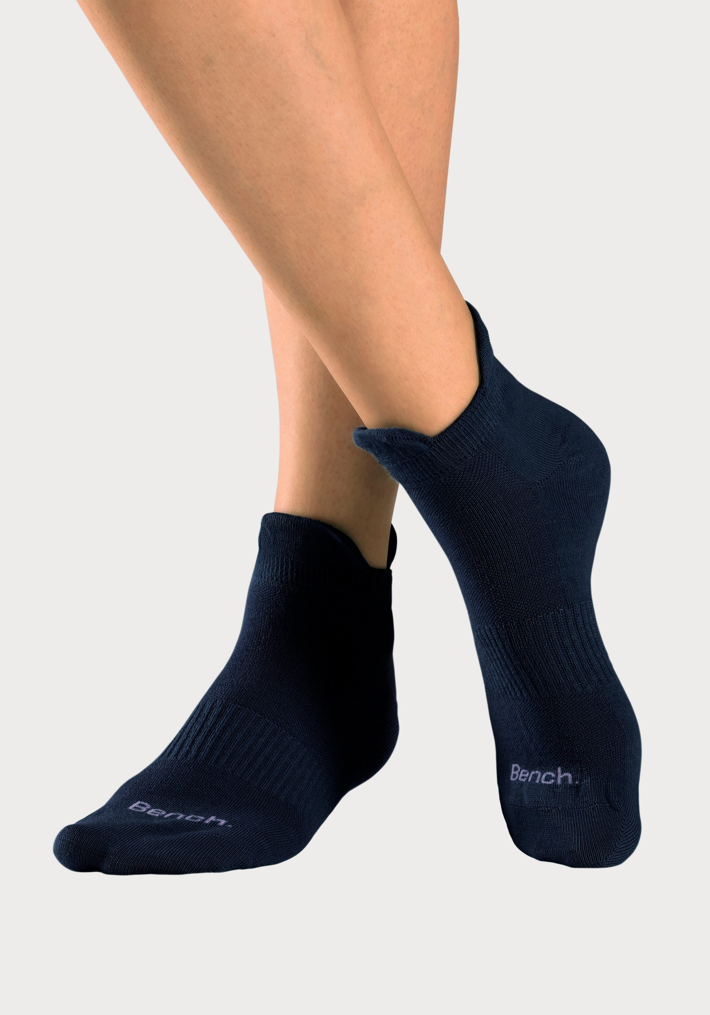 Bench. Sneakersokken met fijne mesh constructie en middenvoetrubber (set 6 paar)