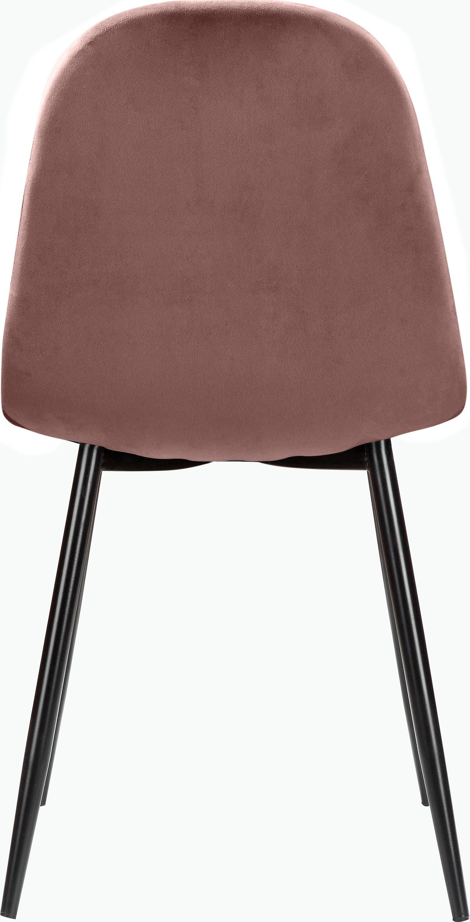 Leonique Eethoek Eadwine, TOPSELLER! Tafel plus 4 stoelen, zitgroep bestaande uit eettafel 160 cm en 4 eetkamerstoelen, gestoffeerde stoelen (set, 5-delig)