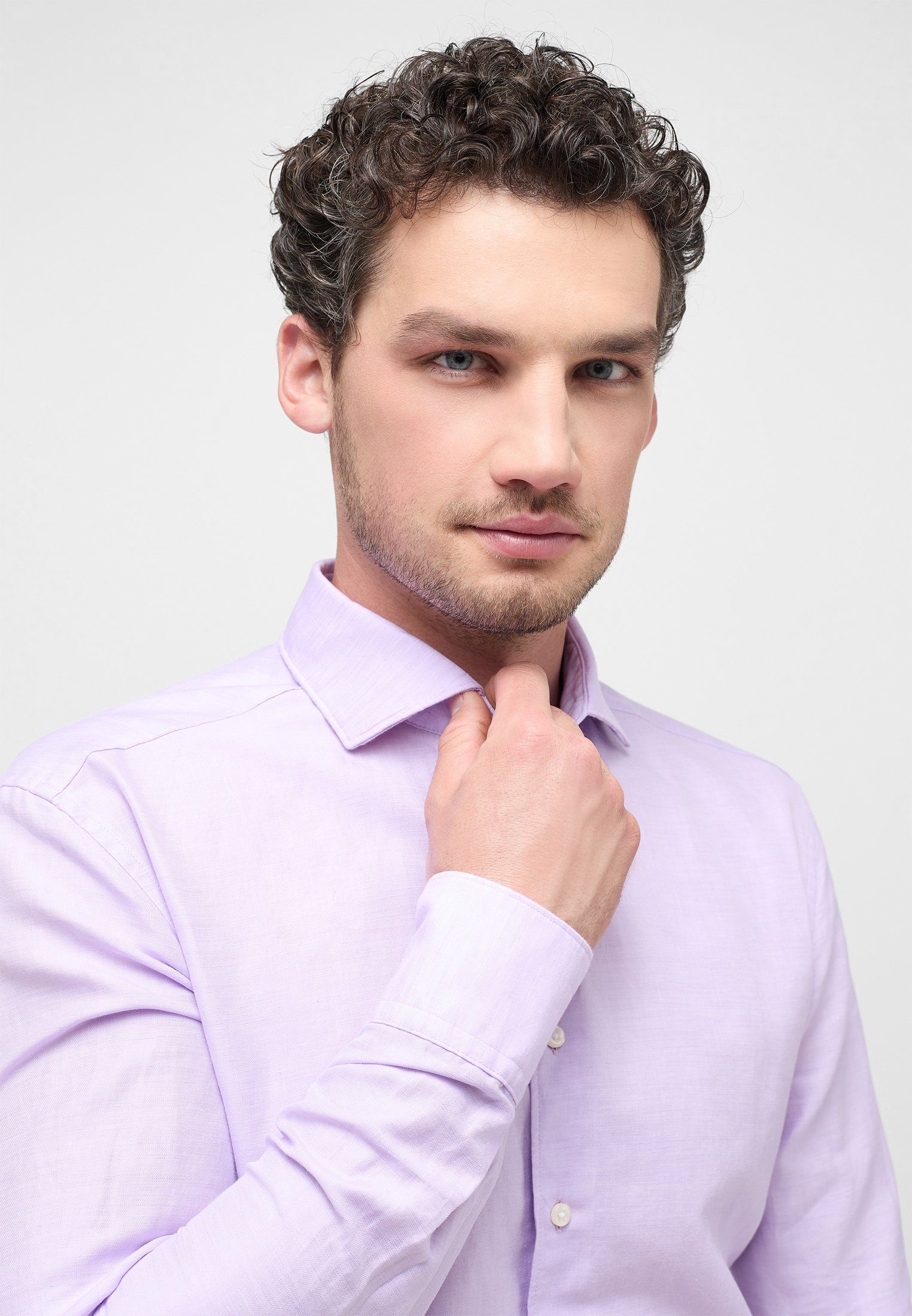 Eterna Overhemd met lange mouwen Slim fit EASY IRON (gemakkelijk te strijken)