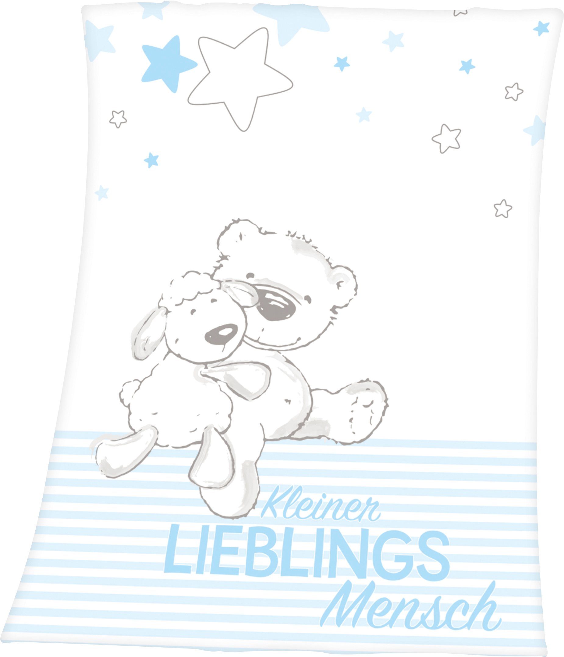 Baby Best Babydeken Kleine favoriete persoon met een leuk motief en opschrift, knuffeldeken